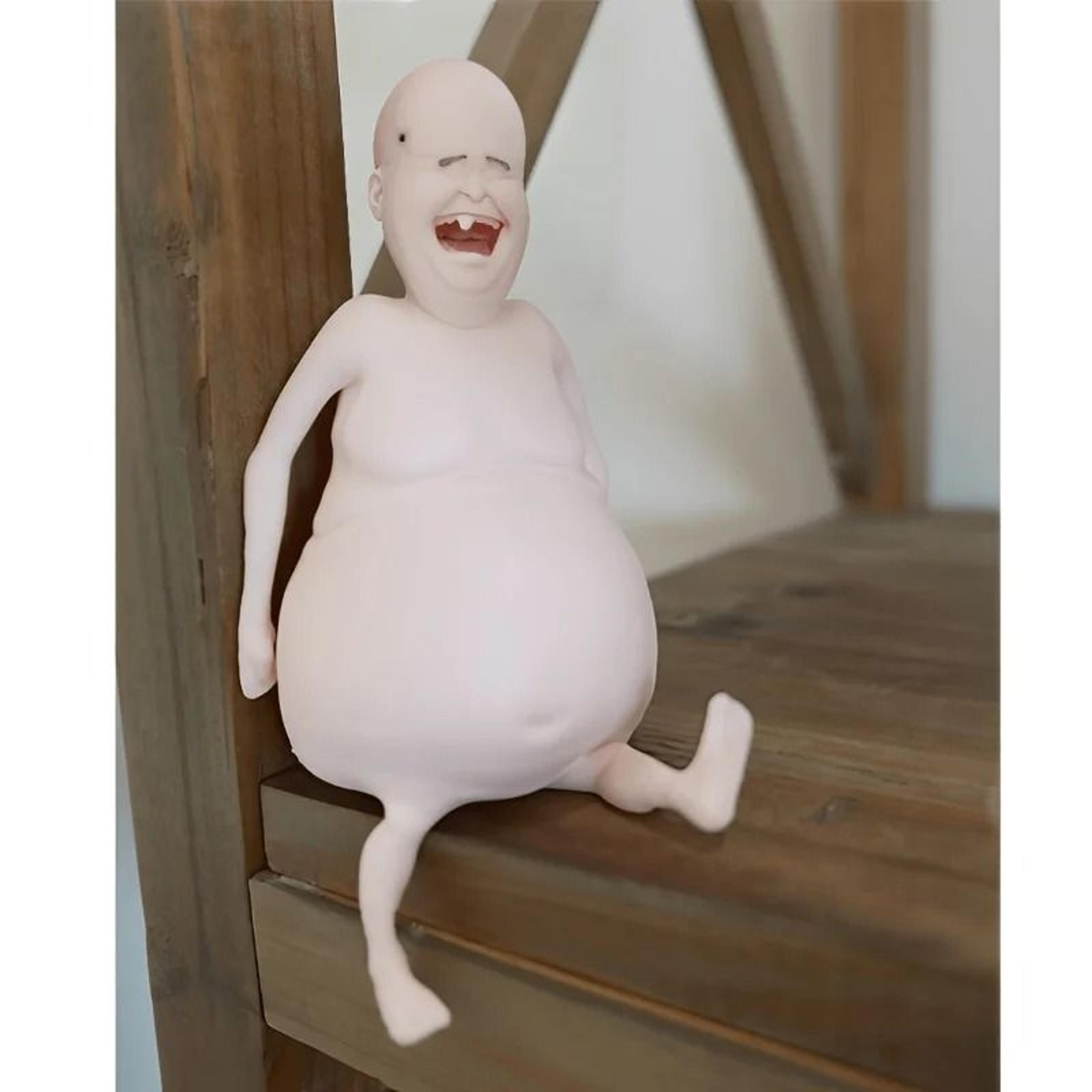 Funny Belly Doll Silicone Squishy Toy Quirky Desk Decor With Expressive Eyes 2