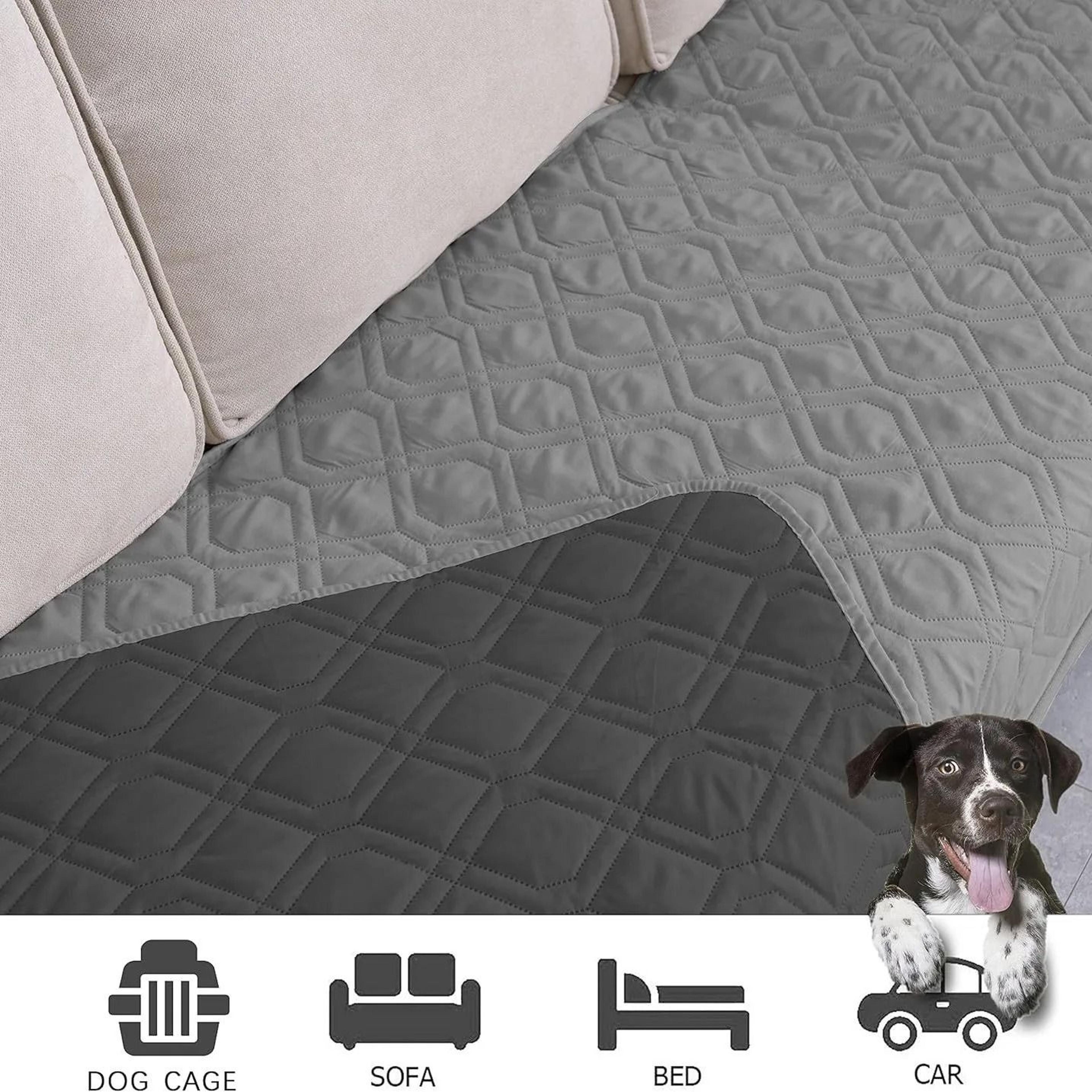 Waterproof Pet Sofa Cover  ScratchProof Washable Couch Protector With Embroidered Design 3