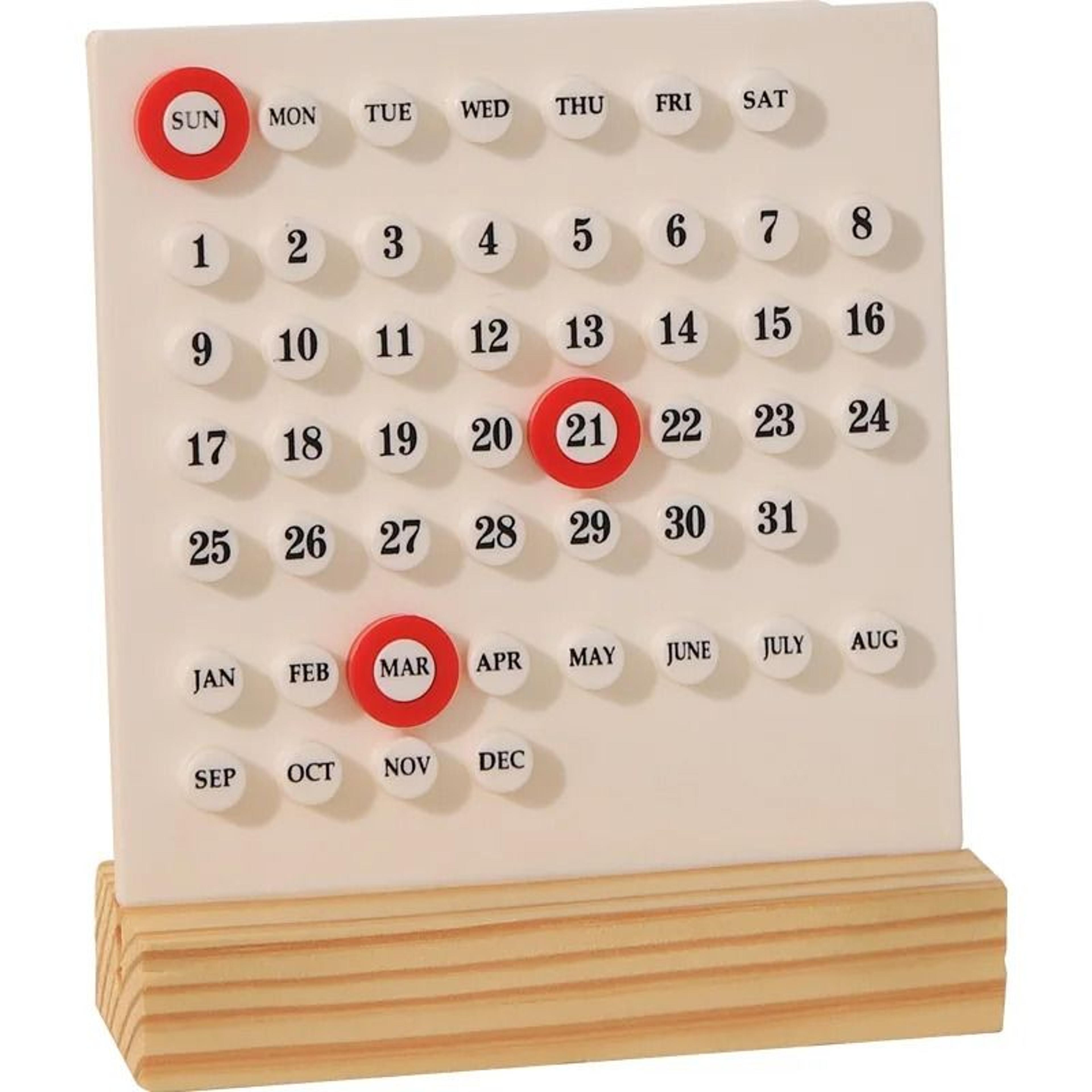Modern Minimalist Perpetual Desk Calendar  Creative Reusable Desktop Decor 9