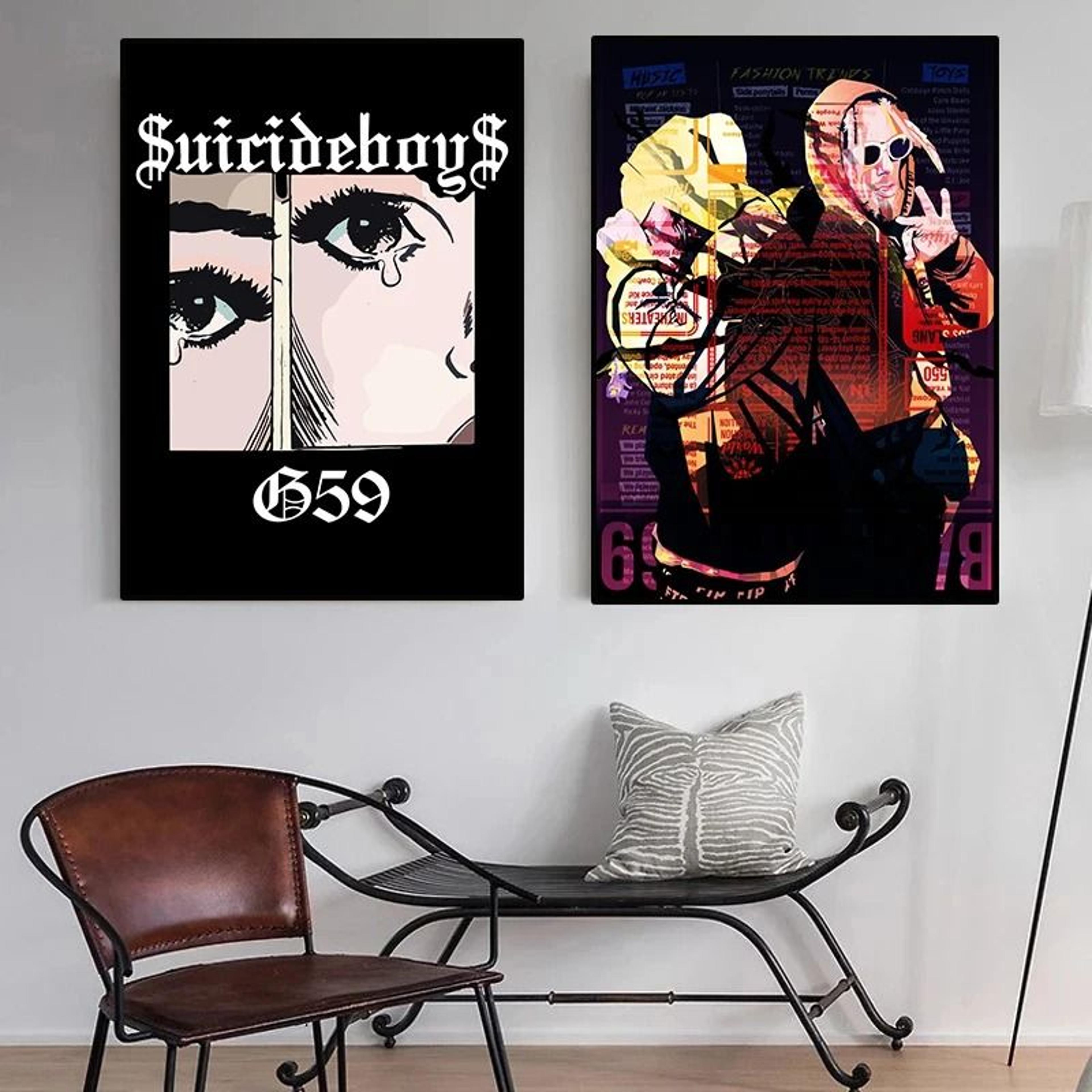 Vintage Suicideboys Album Canvas Poster  Hip Hop Wall Art Room Decor 2