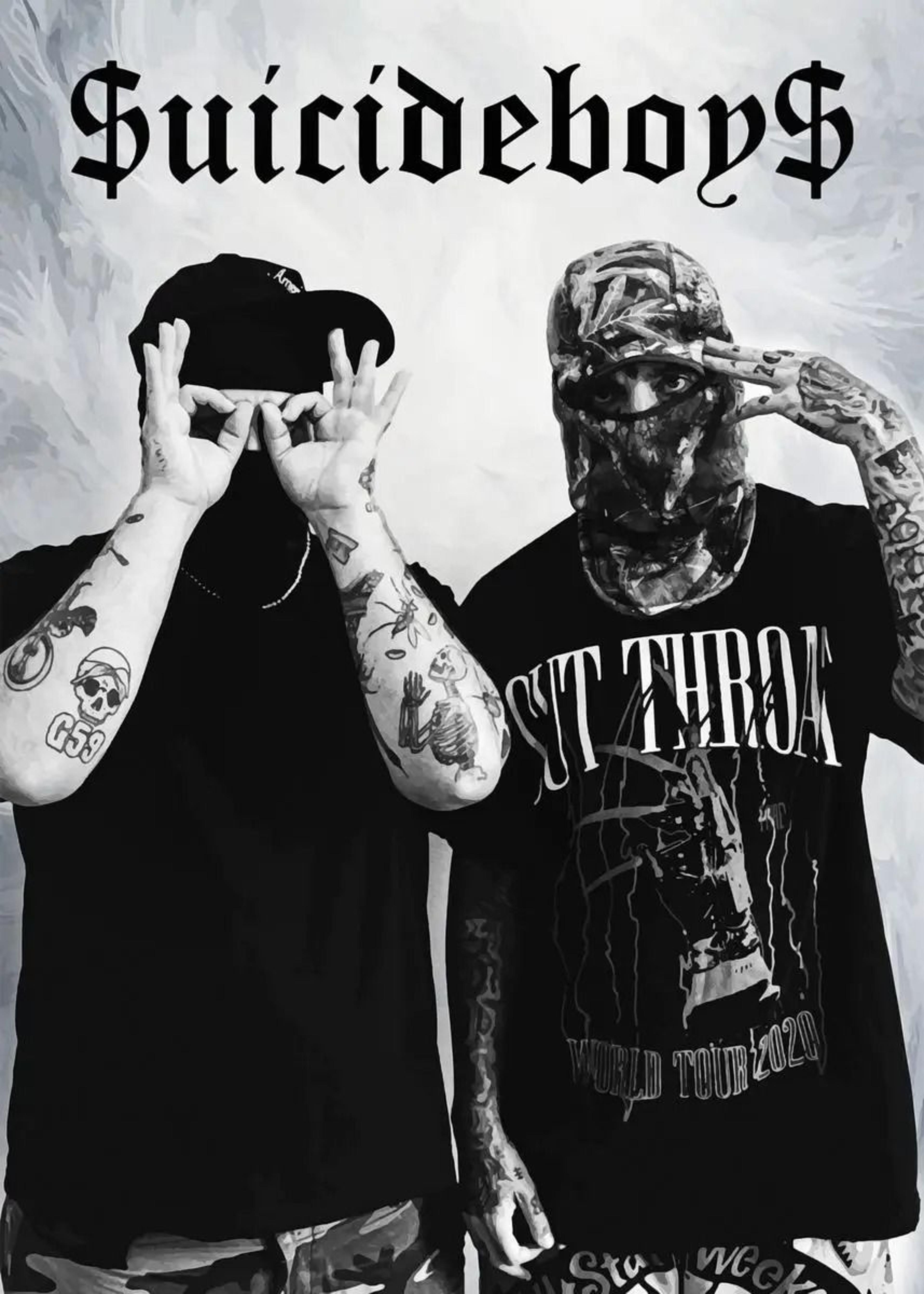 Vintage Suicideboys Album Canvas Poster  Hip Hop Wall Art Room Decor 19