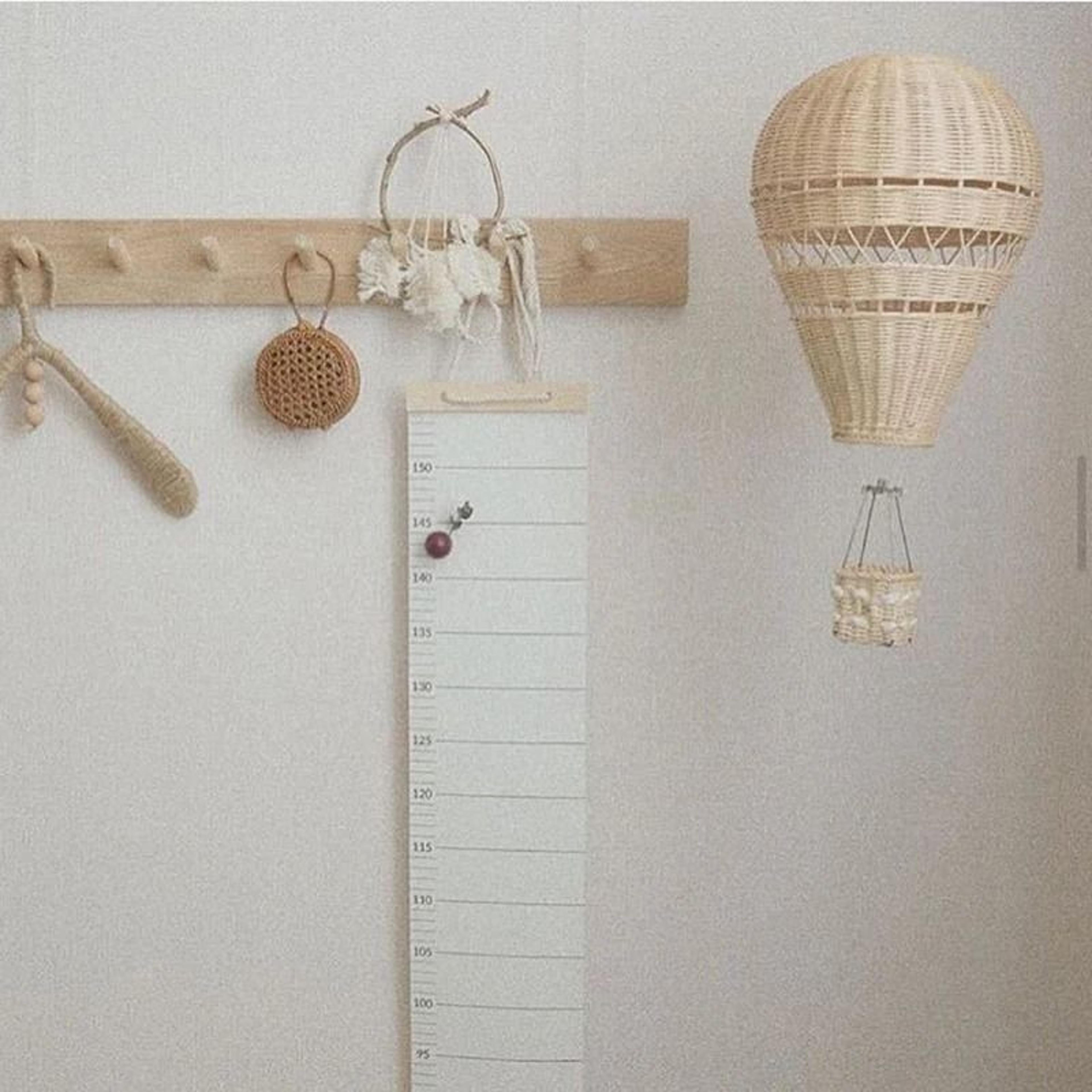 SkyDream Rattan Hot Air Balloon Wall Hanging Nursery Decor 3