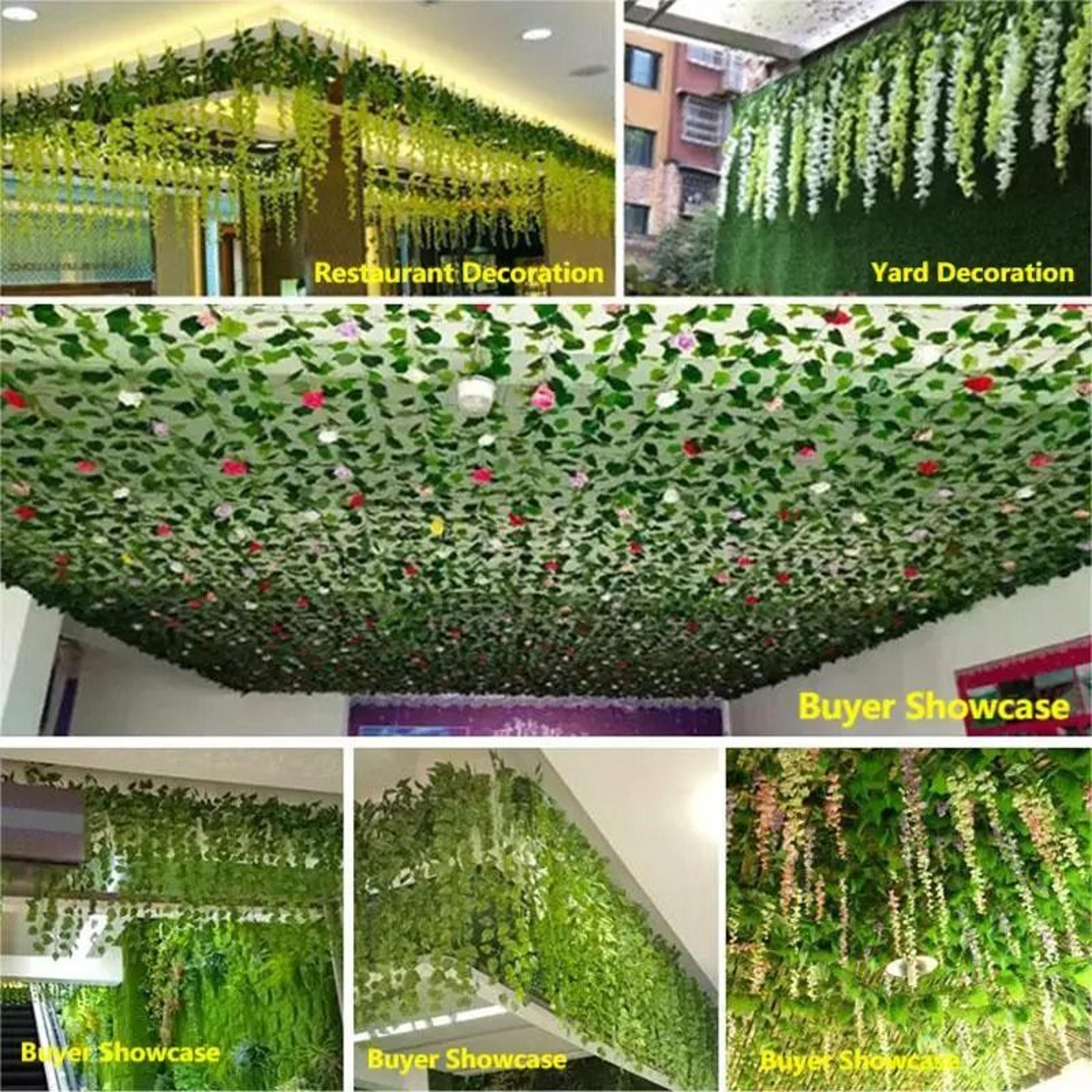 Artificial Ivy Hanging Vine Garland For Wall Room And Wedding Decor 5