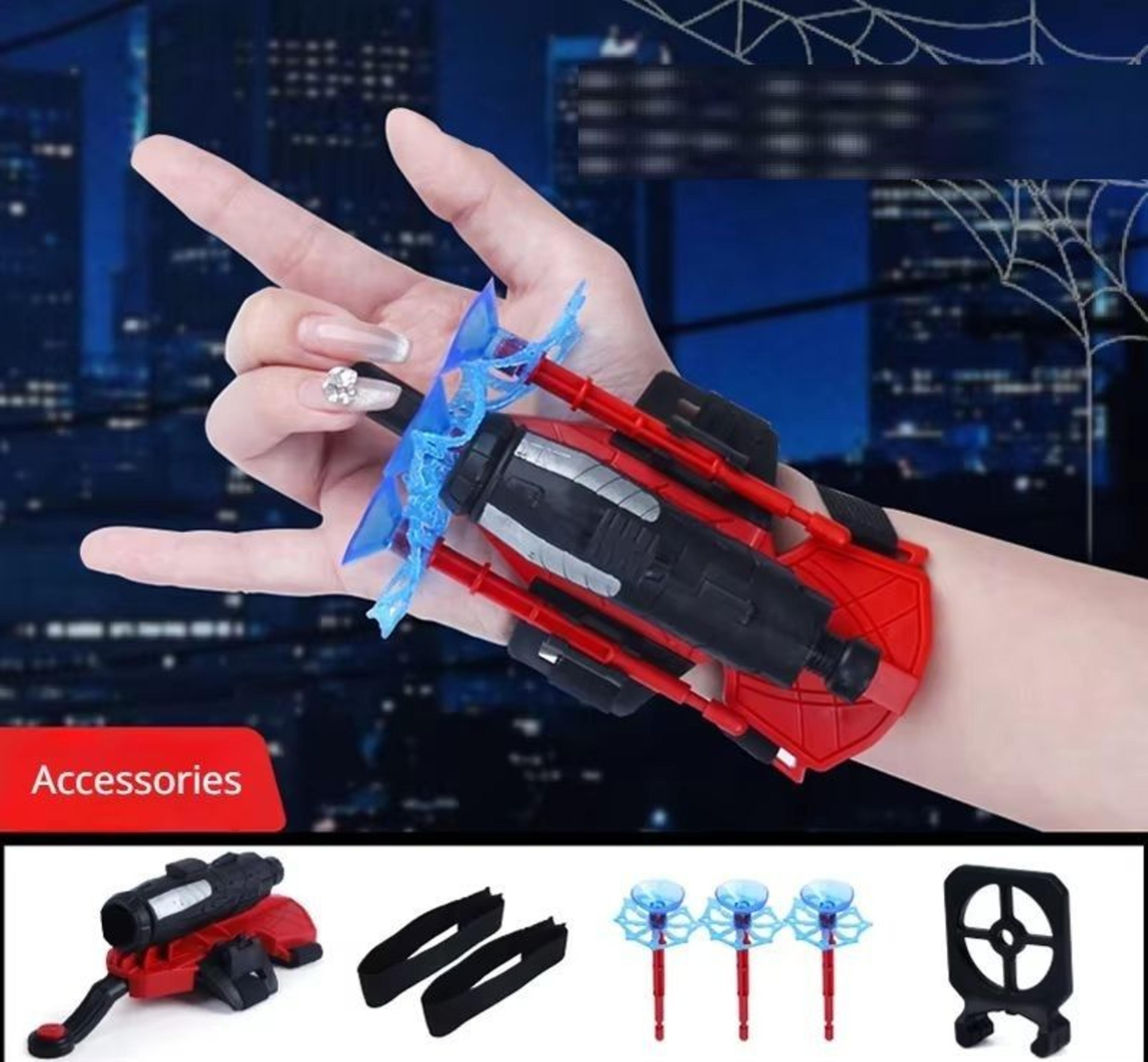 Spider Hero Web Blaster Toy With Rotating Soft Dart Launcher  Suction Cup Darts 3