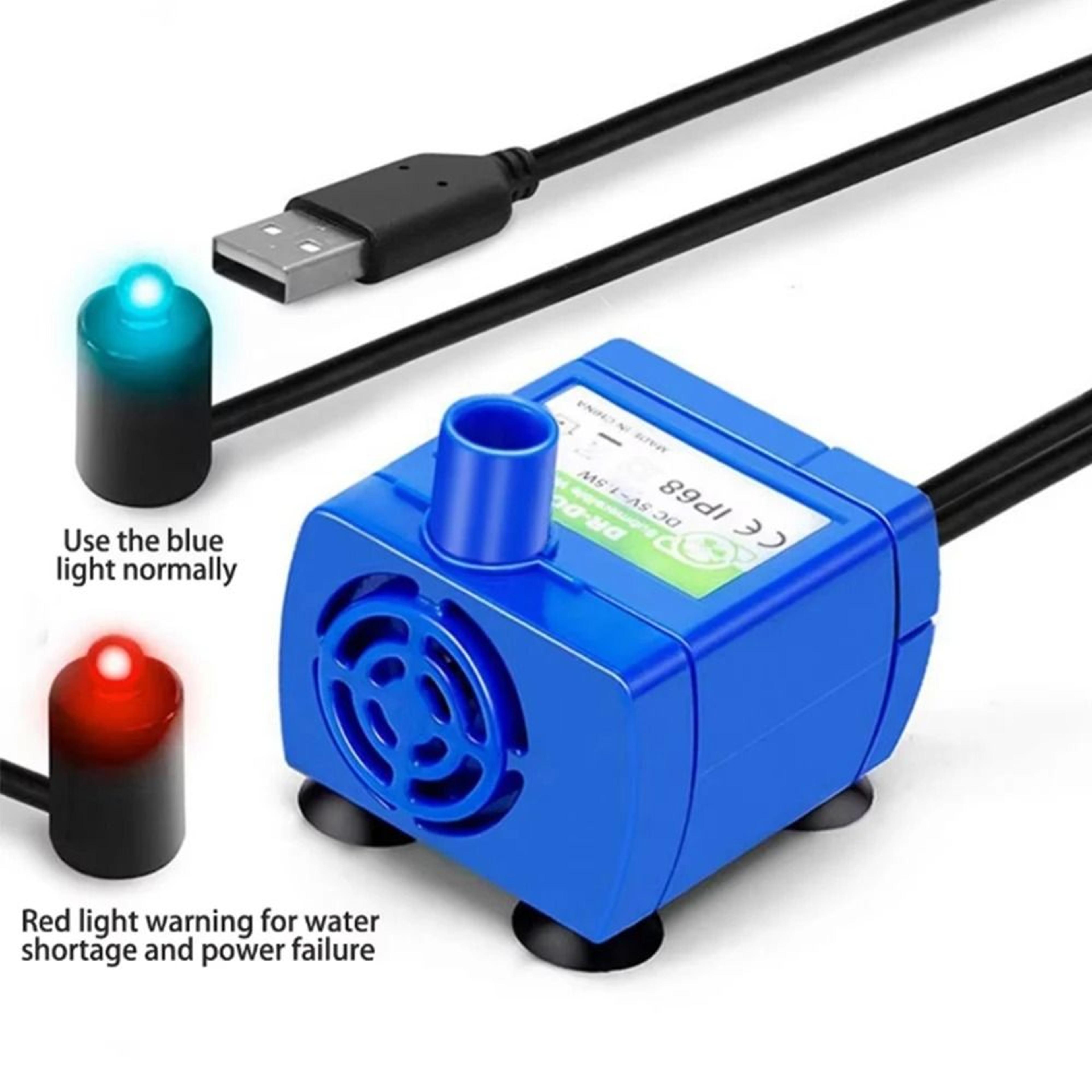 USB LED Cat Water Fountain Replacement Pump Ultra Quiet Pet Drinking Fountain Motor 2