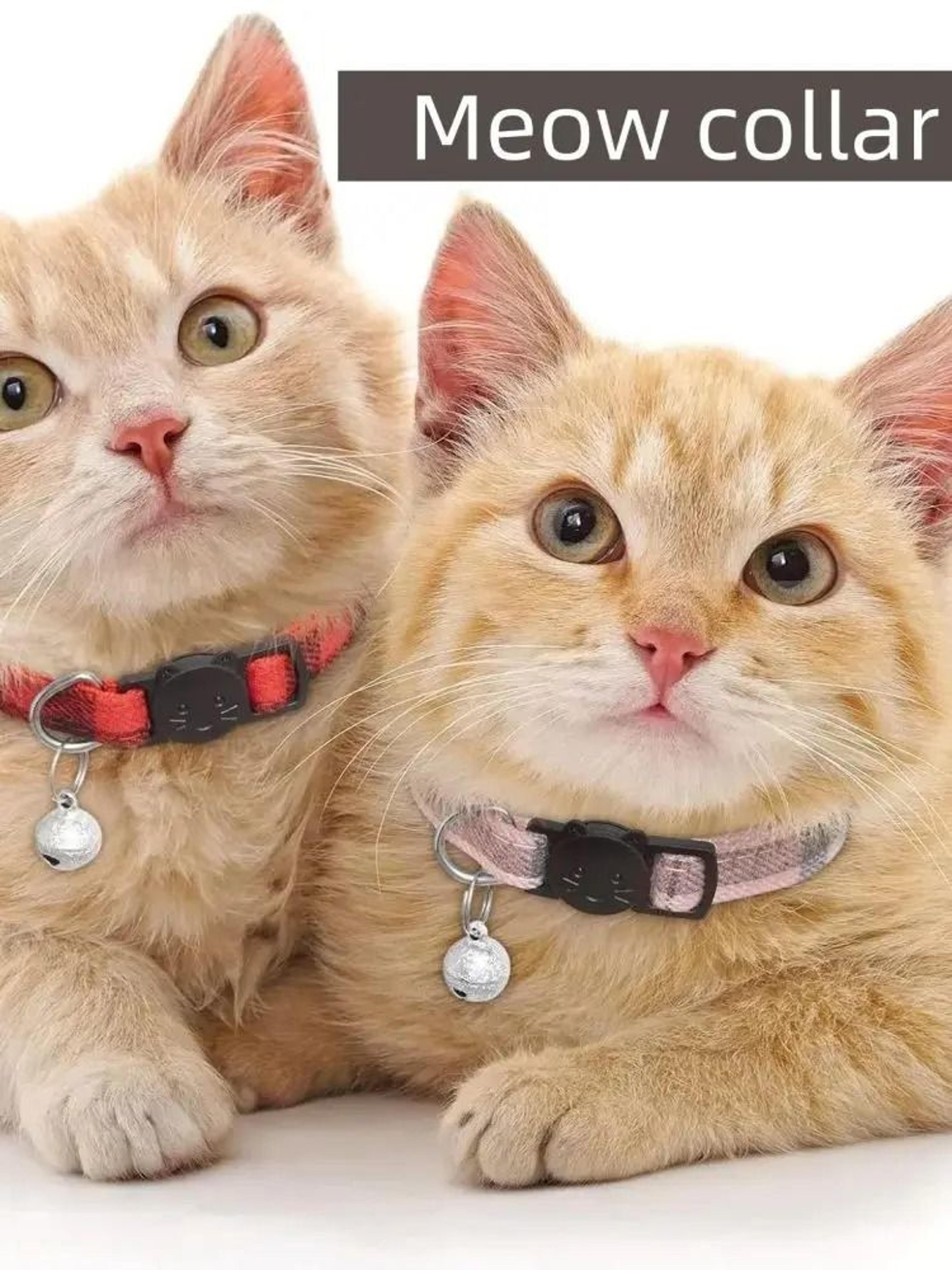 Reflective Breakaway Cat Collar With Bell Adjustable Safety Collar For Cats  Kittens 2