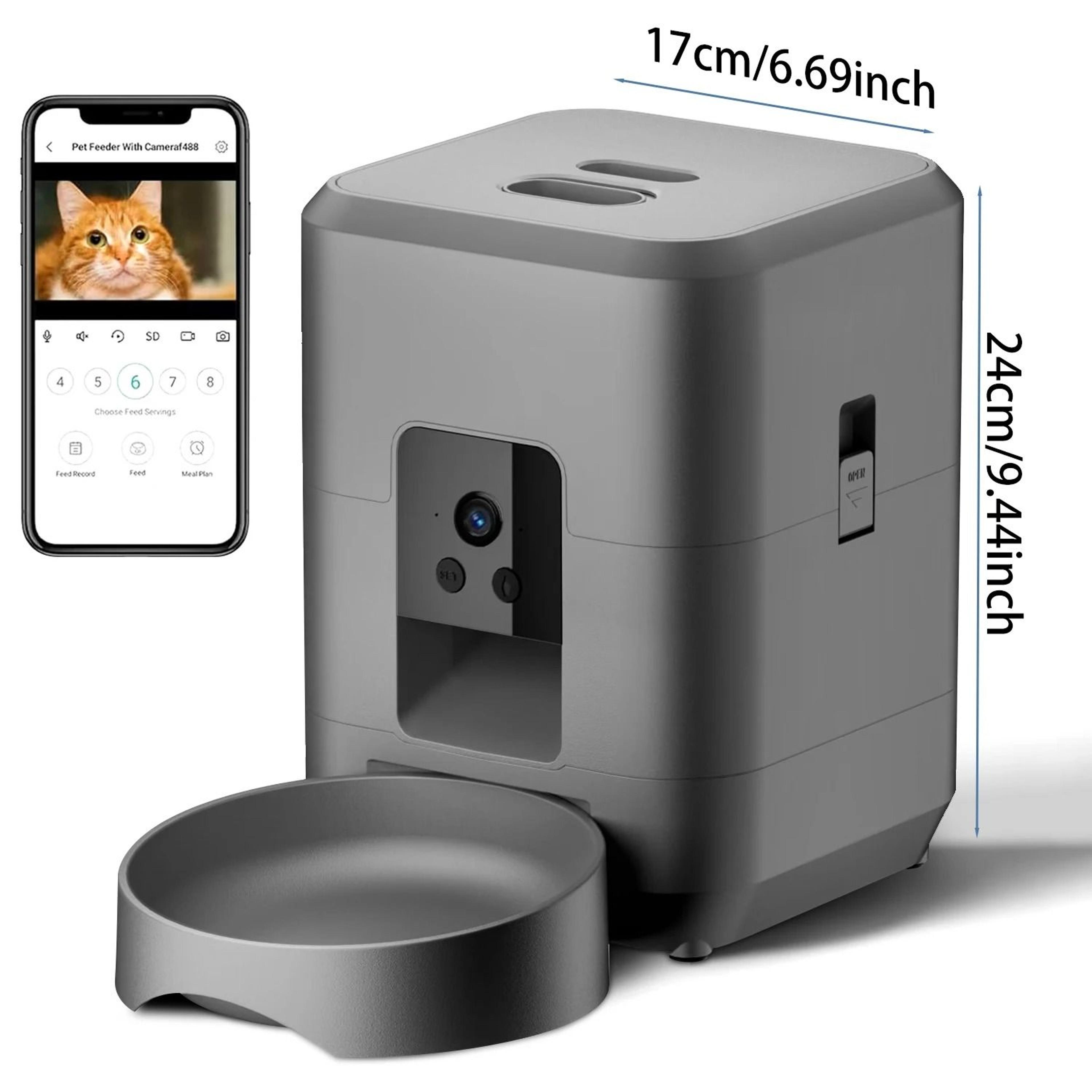 SmartServe 2L WiFi Automatic Pet Feeder With Camera For Cats  Dogs 2