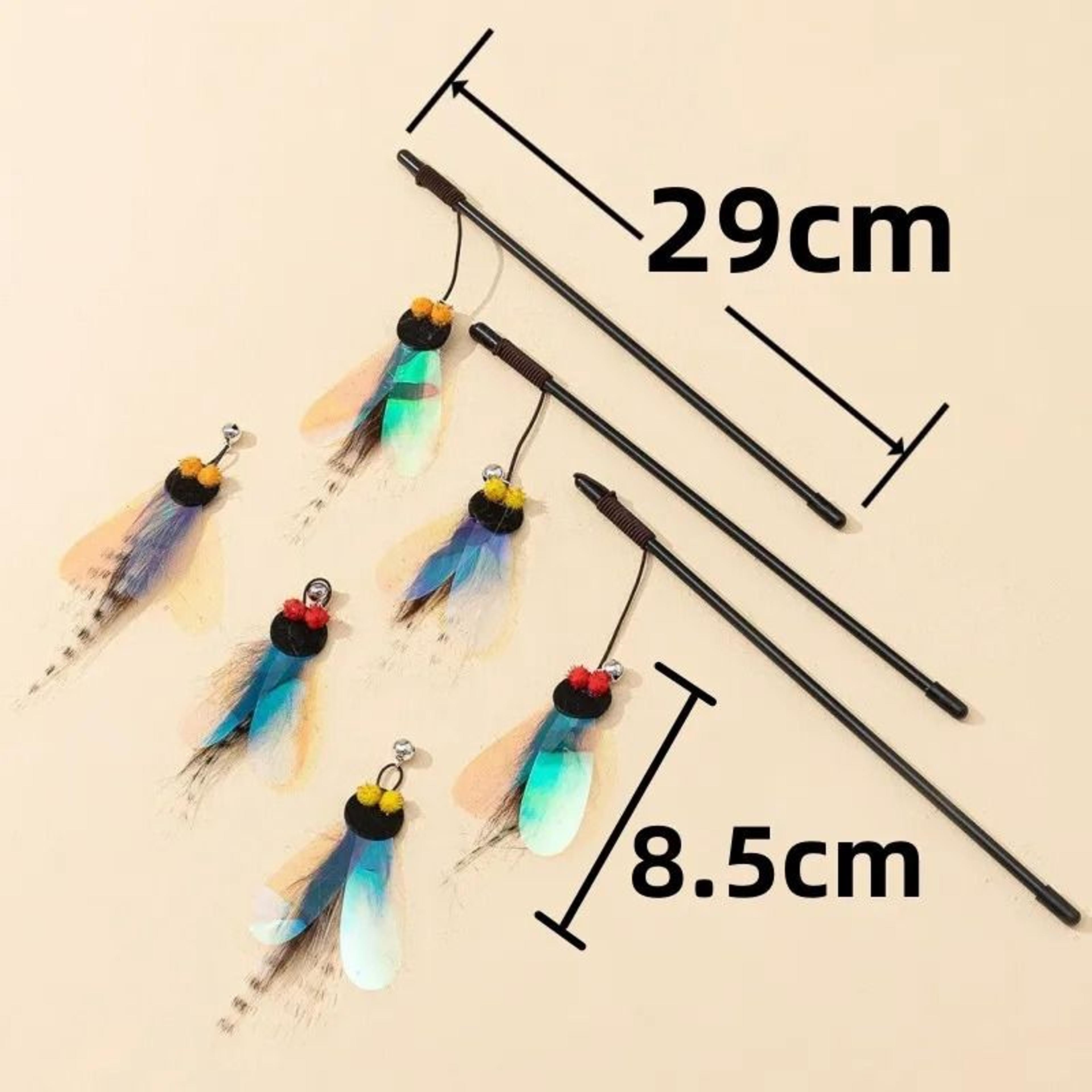 Interactive Butterfly Feather Cat Wand Toy With Bell For Exercise  Bonding Play 3