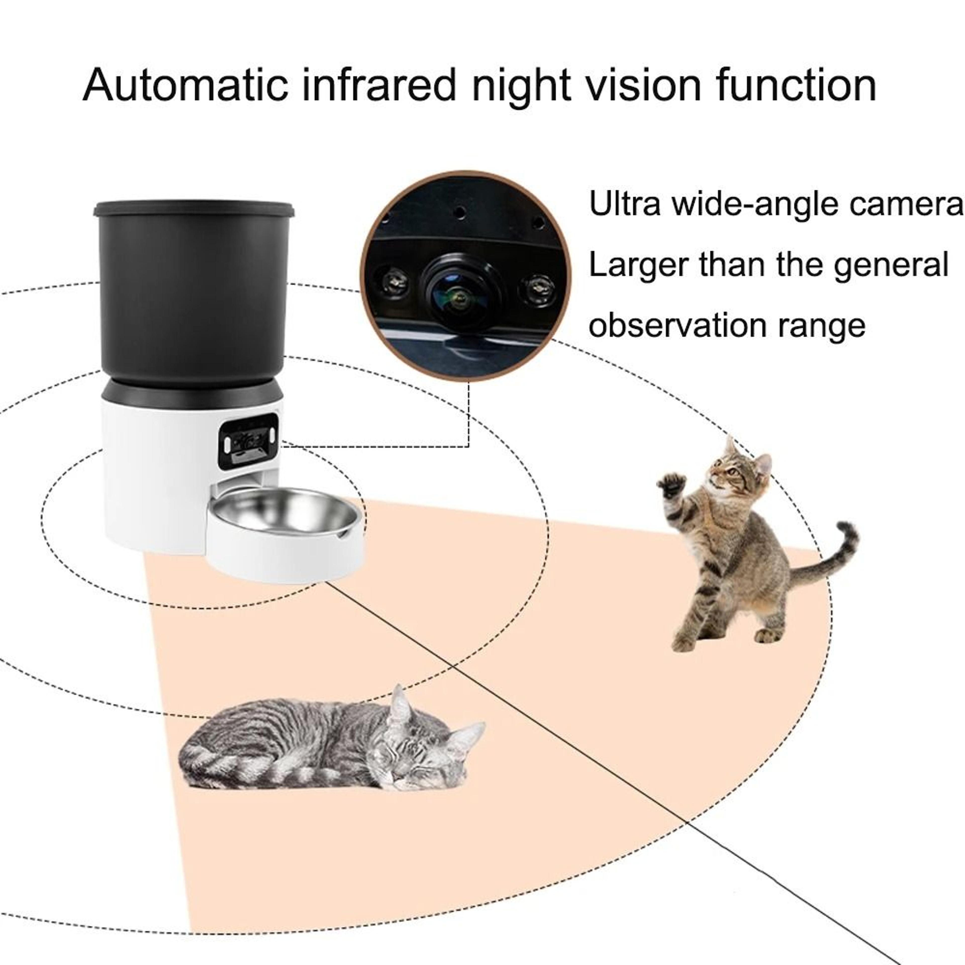 4L Smart Automatic Pet Feeder With Camera And Timer For Cats And Dogs 3