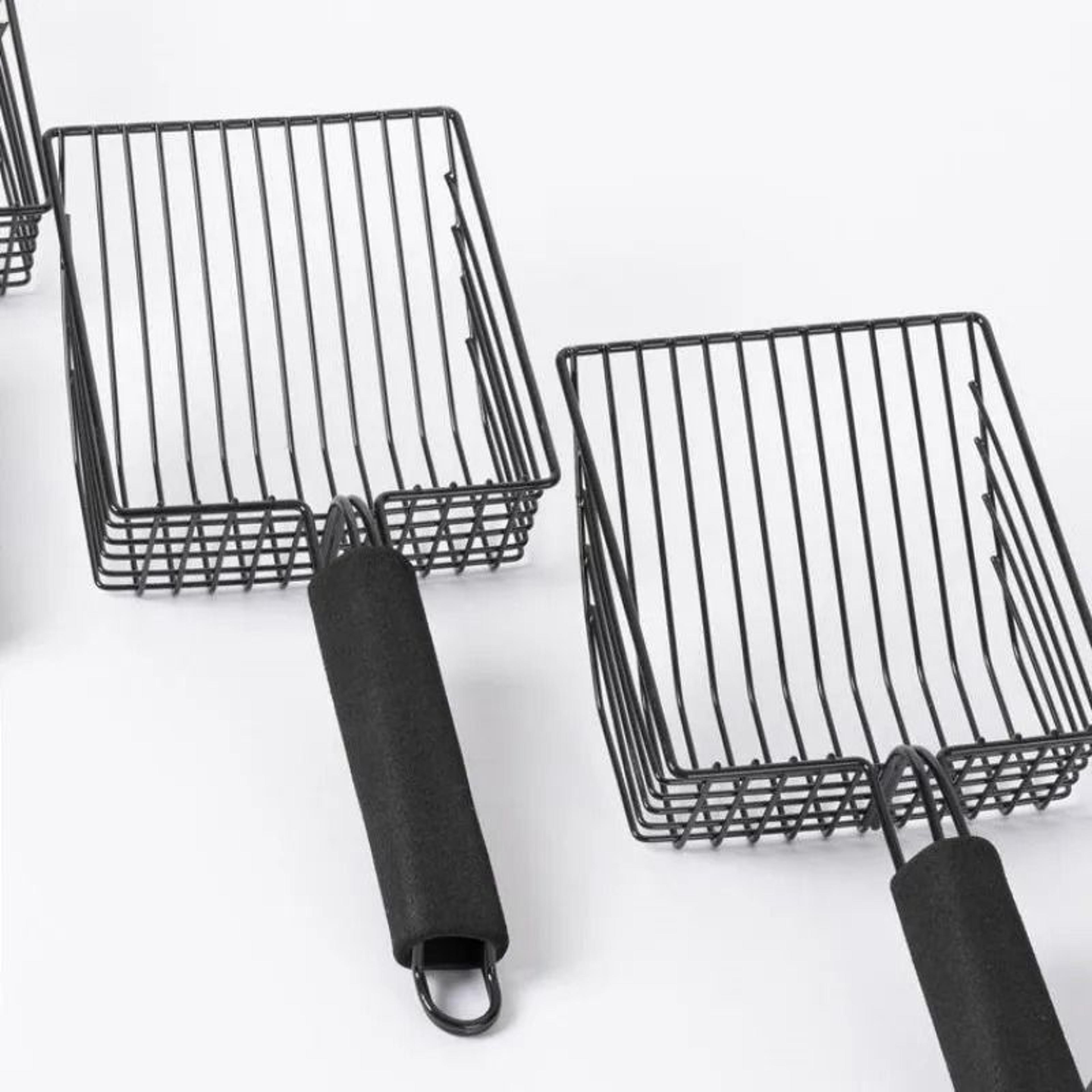 Heavy Duty Stainless Steel Cat Litter Scoop With Comfort Grip Handle 2