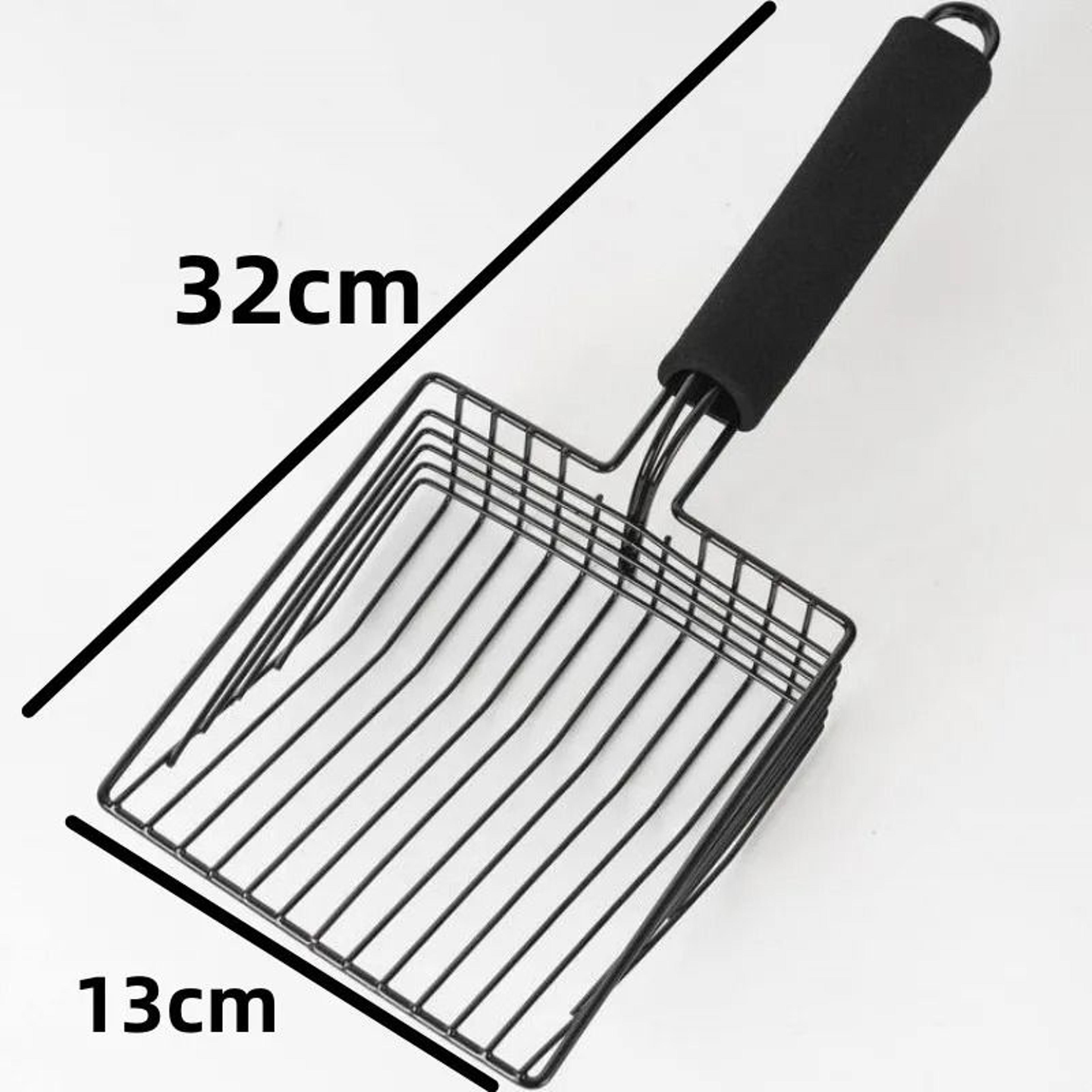 Heavy Duty Stainless Steel Cat Litter Scoop With Comfort Grip Handle 6