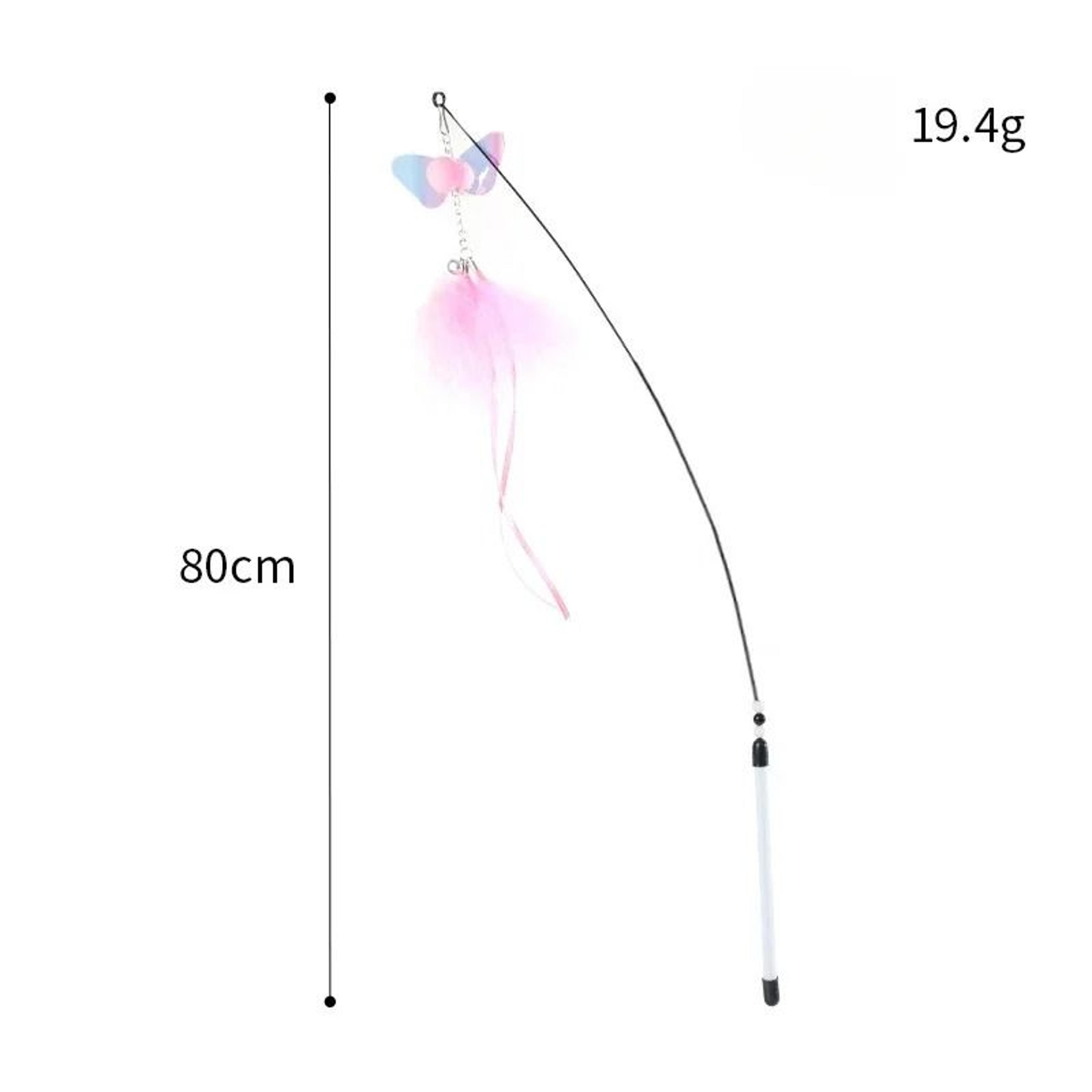 SkyHunter Telescopic Feather Cat Wand Toy With Bell 4