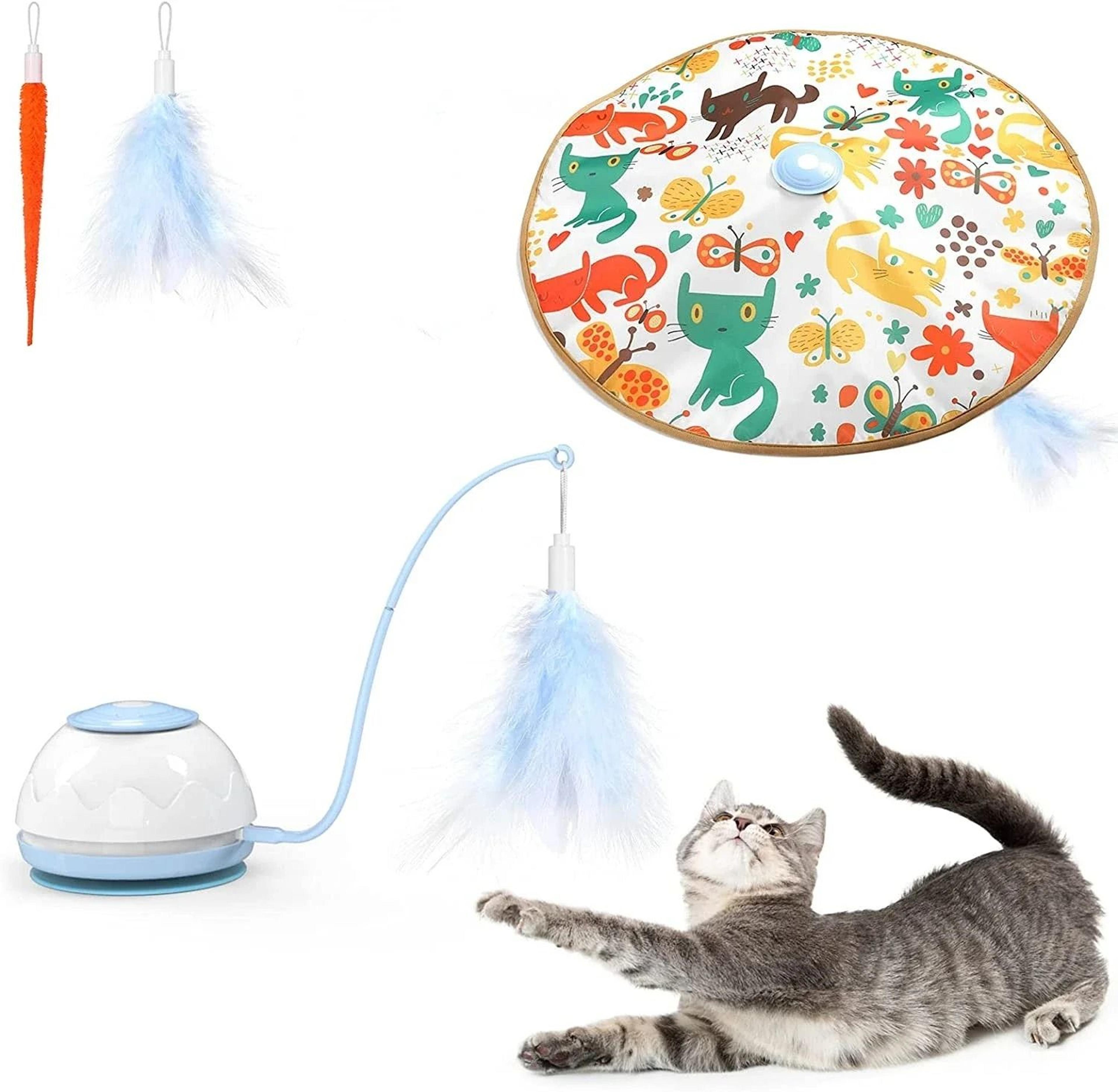 WhiskerChase Automatic Motion Wand Cat Toy With 4 Play Modes 7