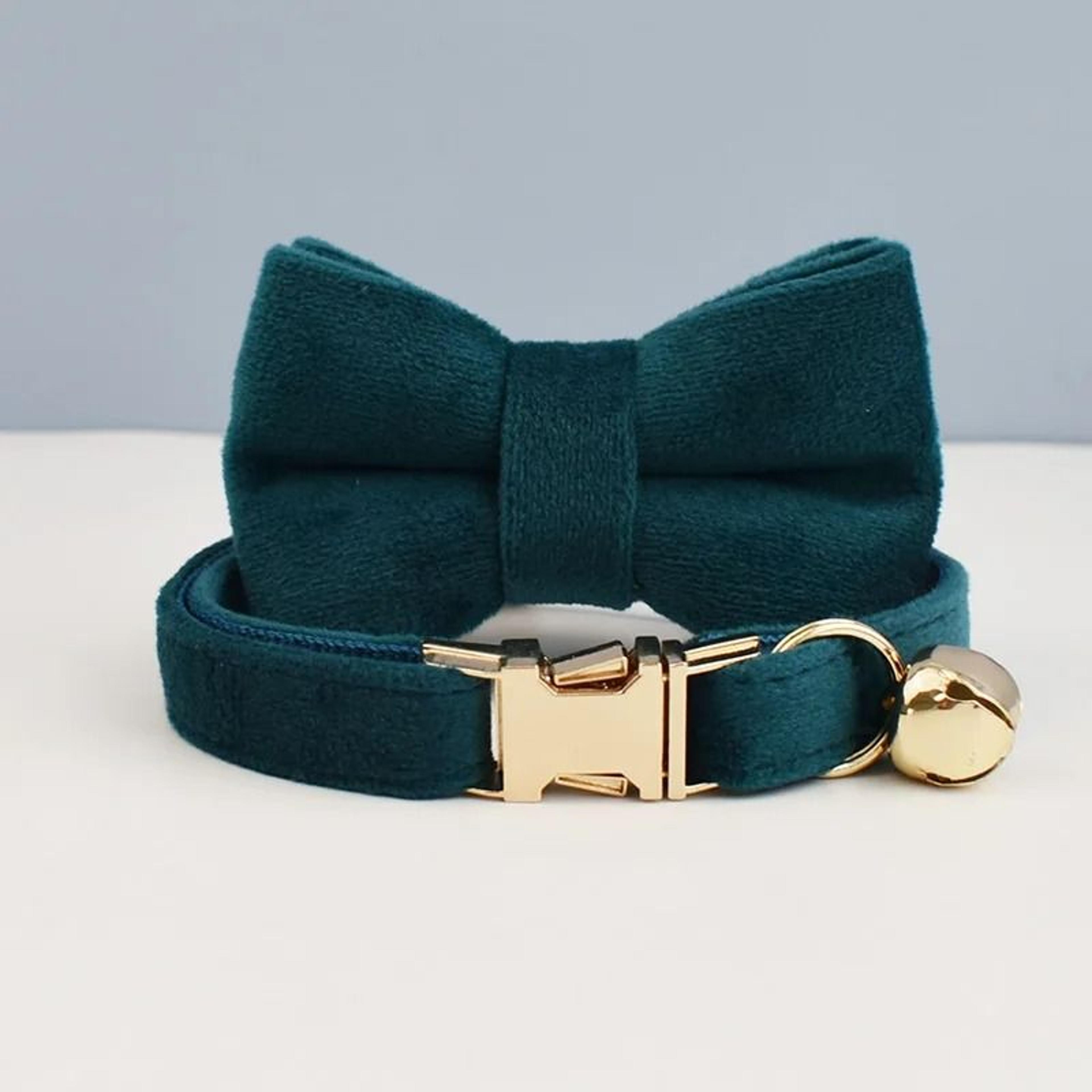 ElegantPaws Personalized Bowknot Cat Collar With Free Custom Engraving 11