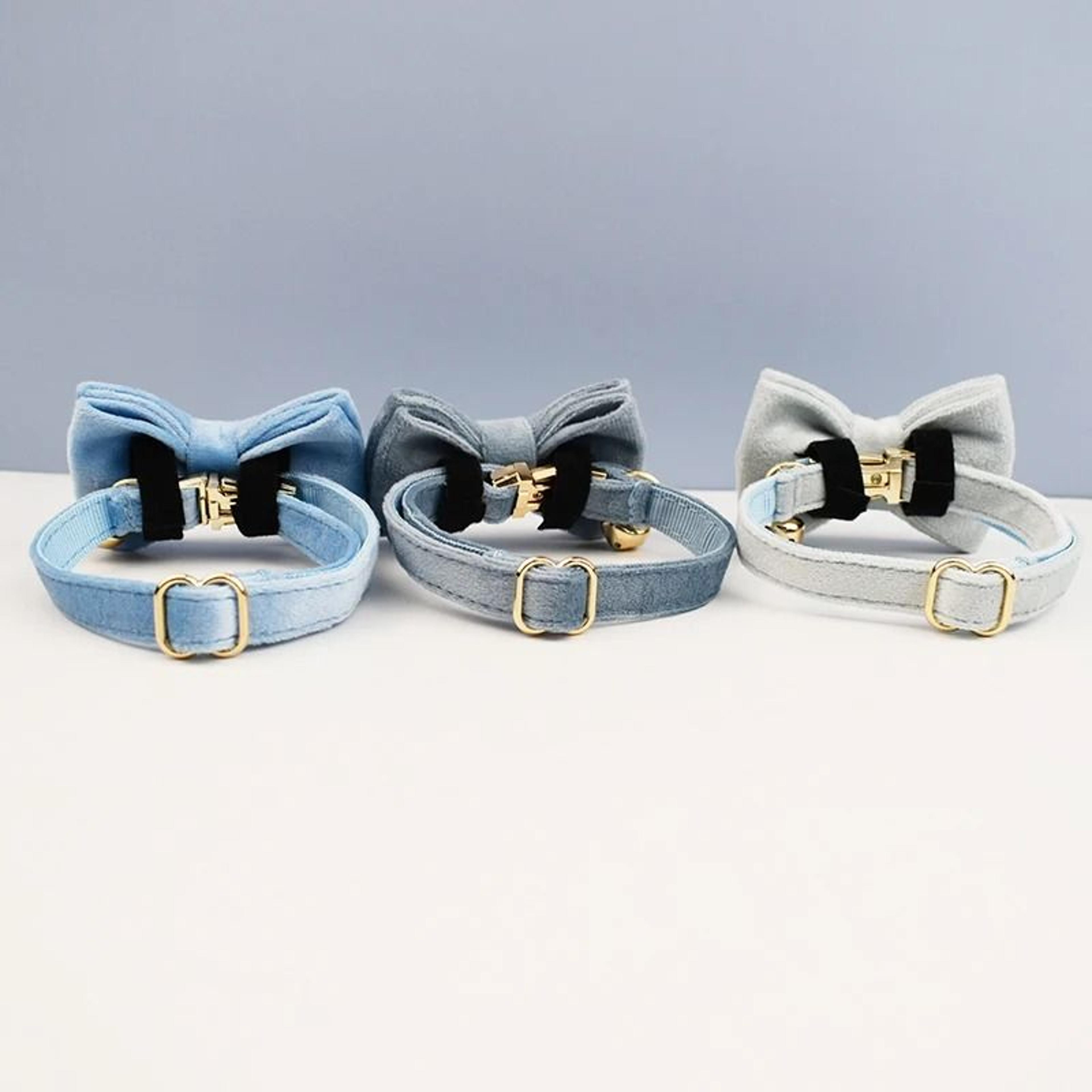 ElegantPaws Personalized Bowknot Cat Collar With Free Custom Engraving 5