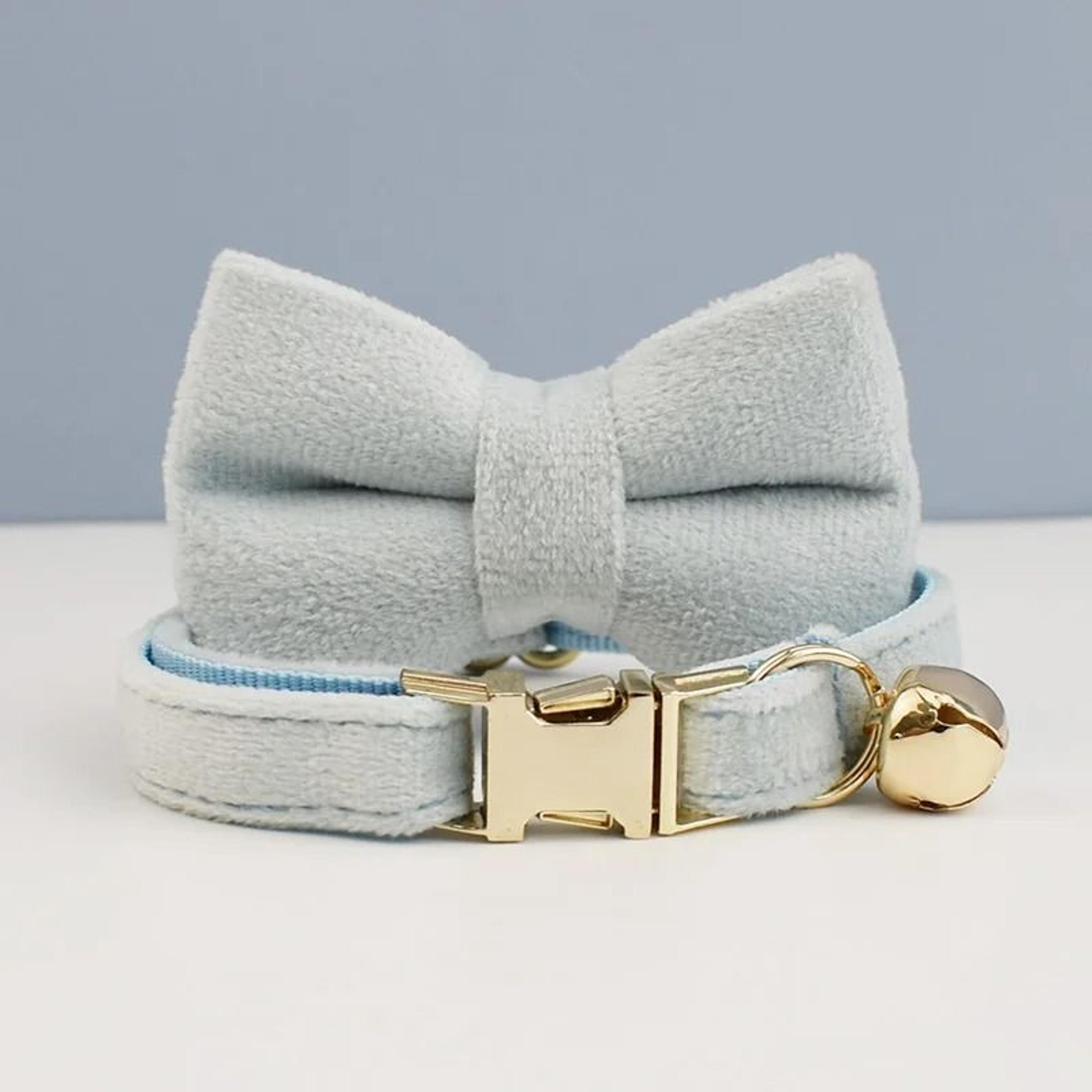ElegantPaws Personalized Bowknot Cat Collar With Free Custom Engraving 6