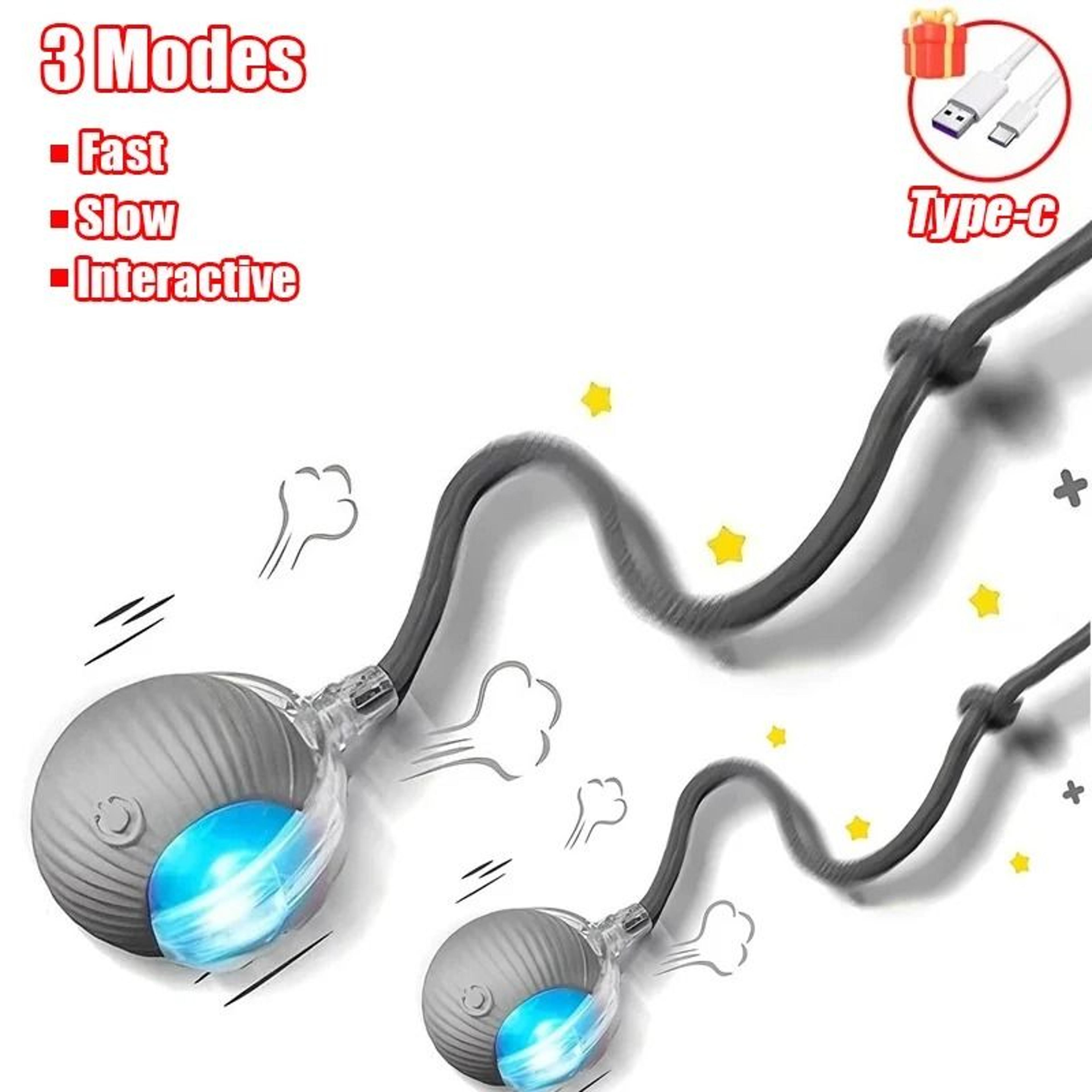 Smart Rolling Mouse Tail Interactive Ball Toy For Cats  Small Dogs 13