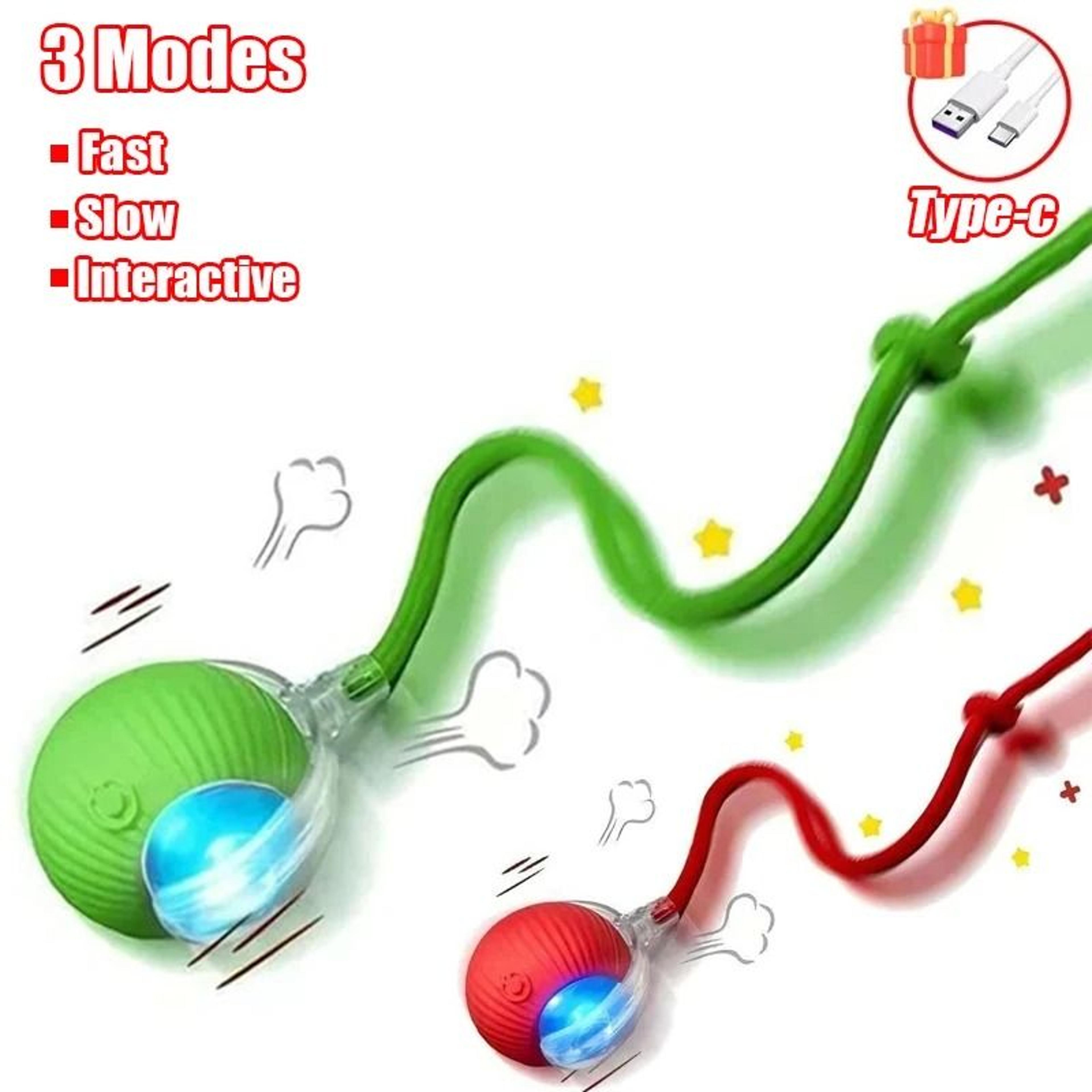 Smart Rolling Mouse Tail Interactive Ball Toy For Cats  Small Dogs 16