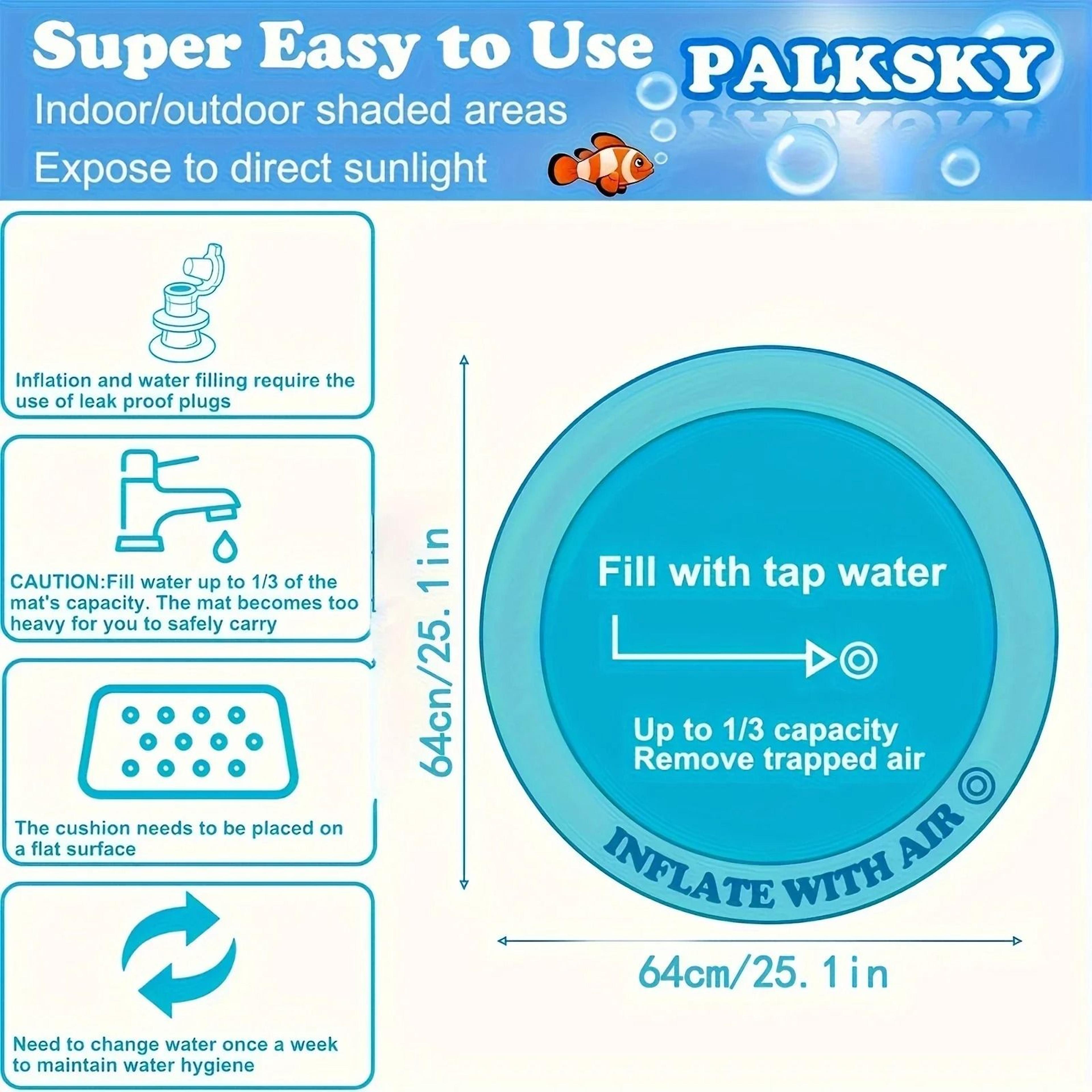 Interactive Floating Fish Water Sensory Play Mat For Cats 5
