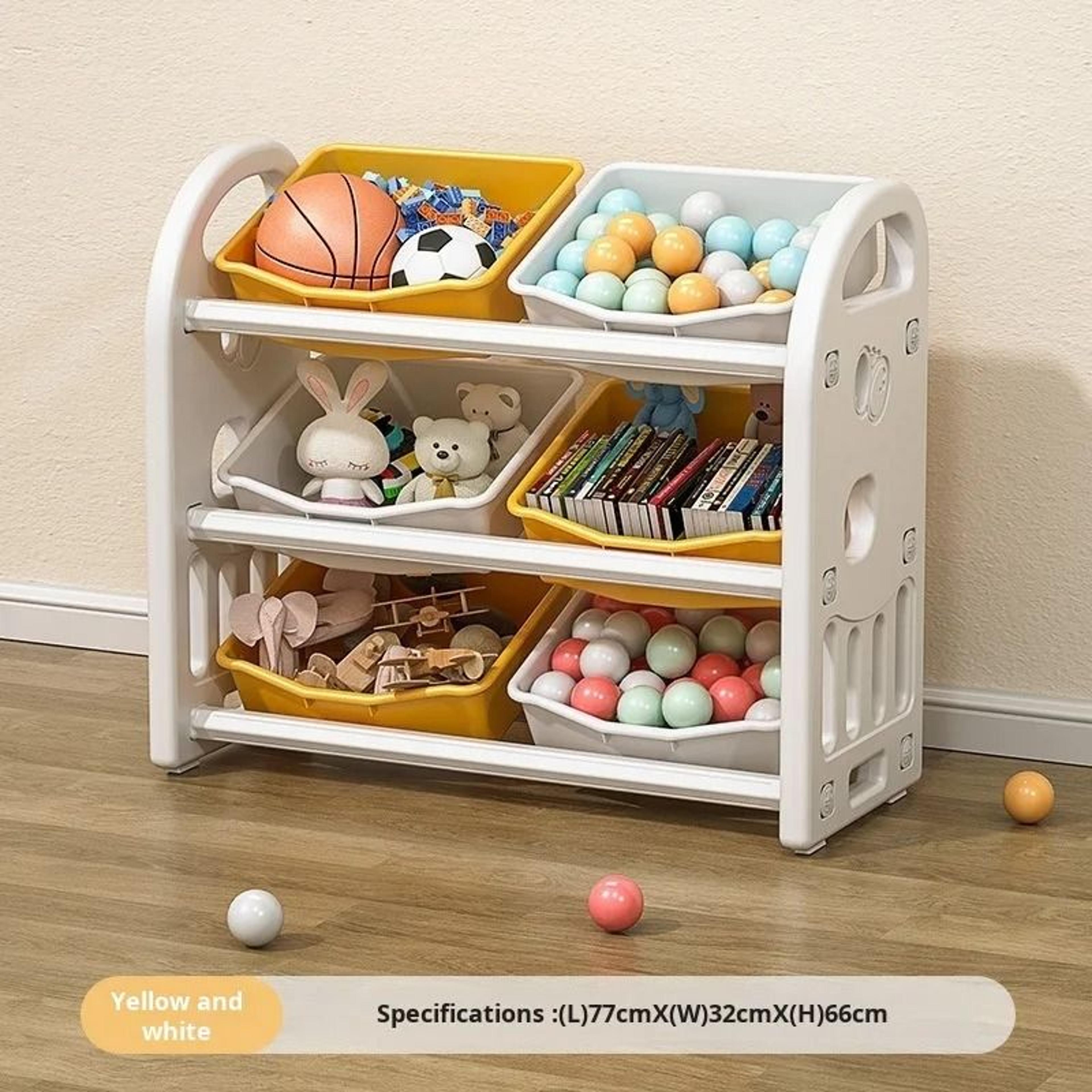 OrganiCube Large Capacity Toy Storage Cabinet With MultiCompartment Organizer 2