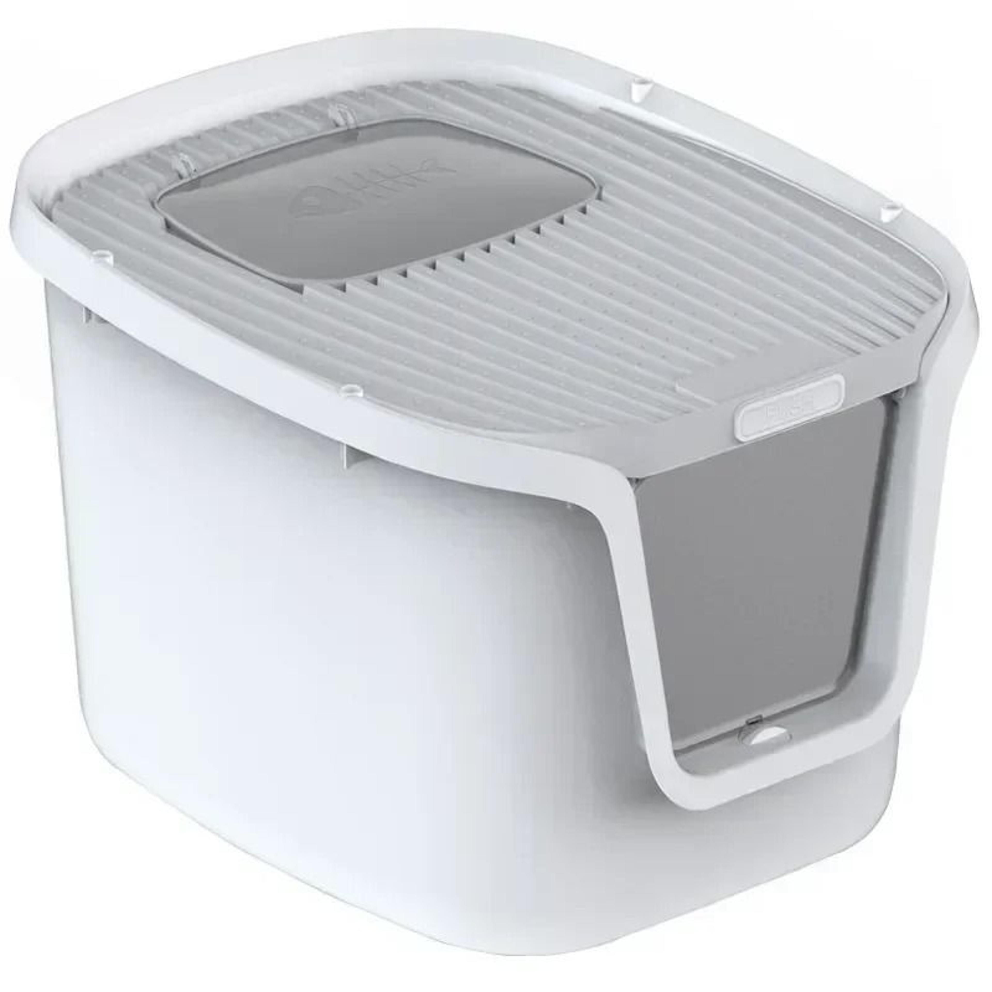 Extra Large Covered Cat Litter Box With MultiDirectional Entry  LiftUp Lid 5
