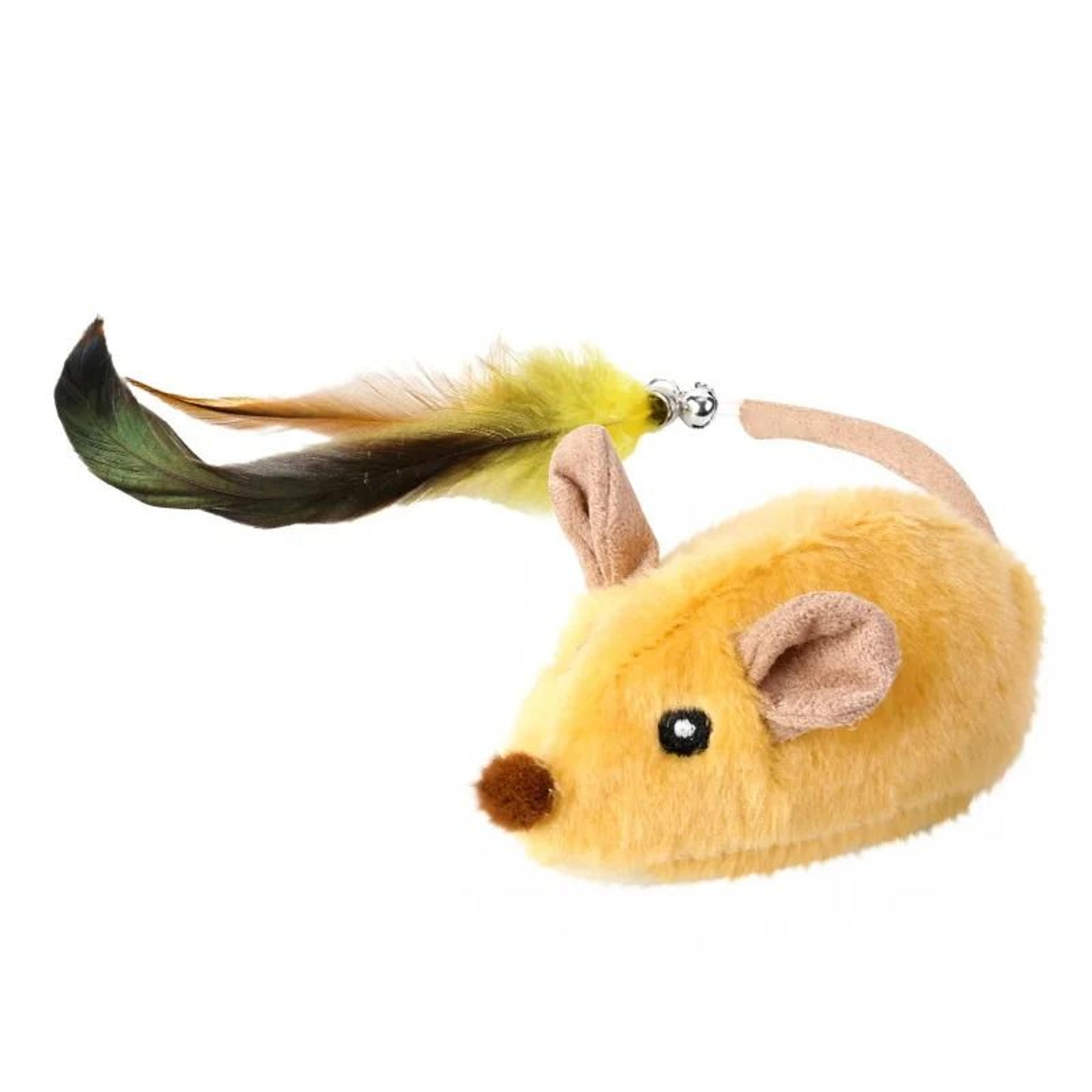 USB Rechargeable Automatic Moving Mouse Cat Toy  Interactive Squeaky Plush Toy For Cats  Kittens 5