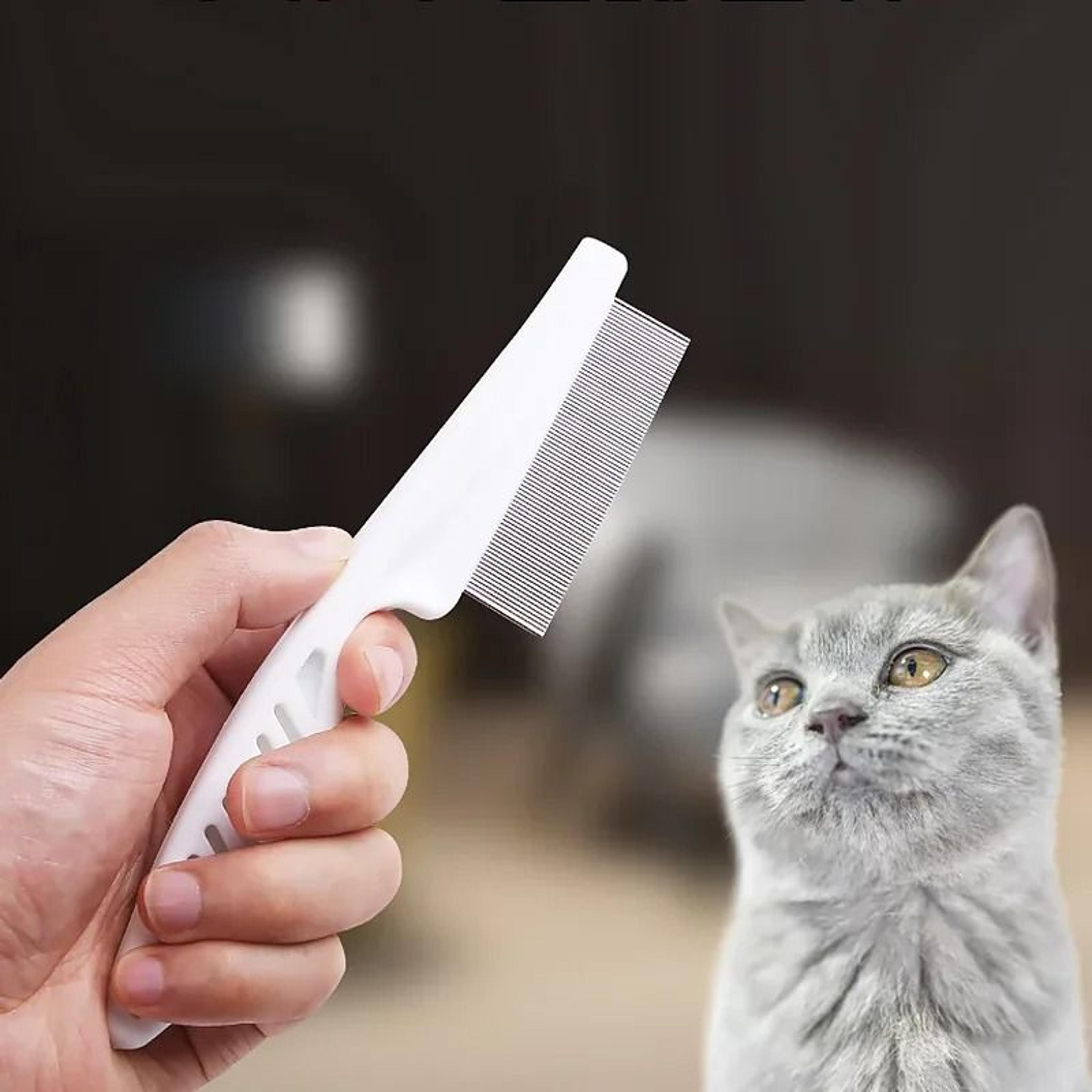 Stainless Steel Pet Flea  Shedding Comb For Cats And Dogs 5