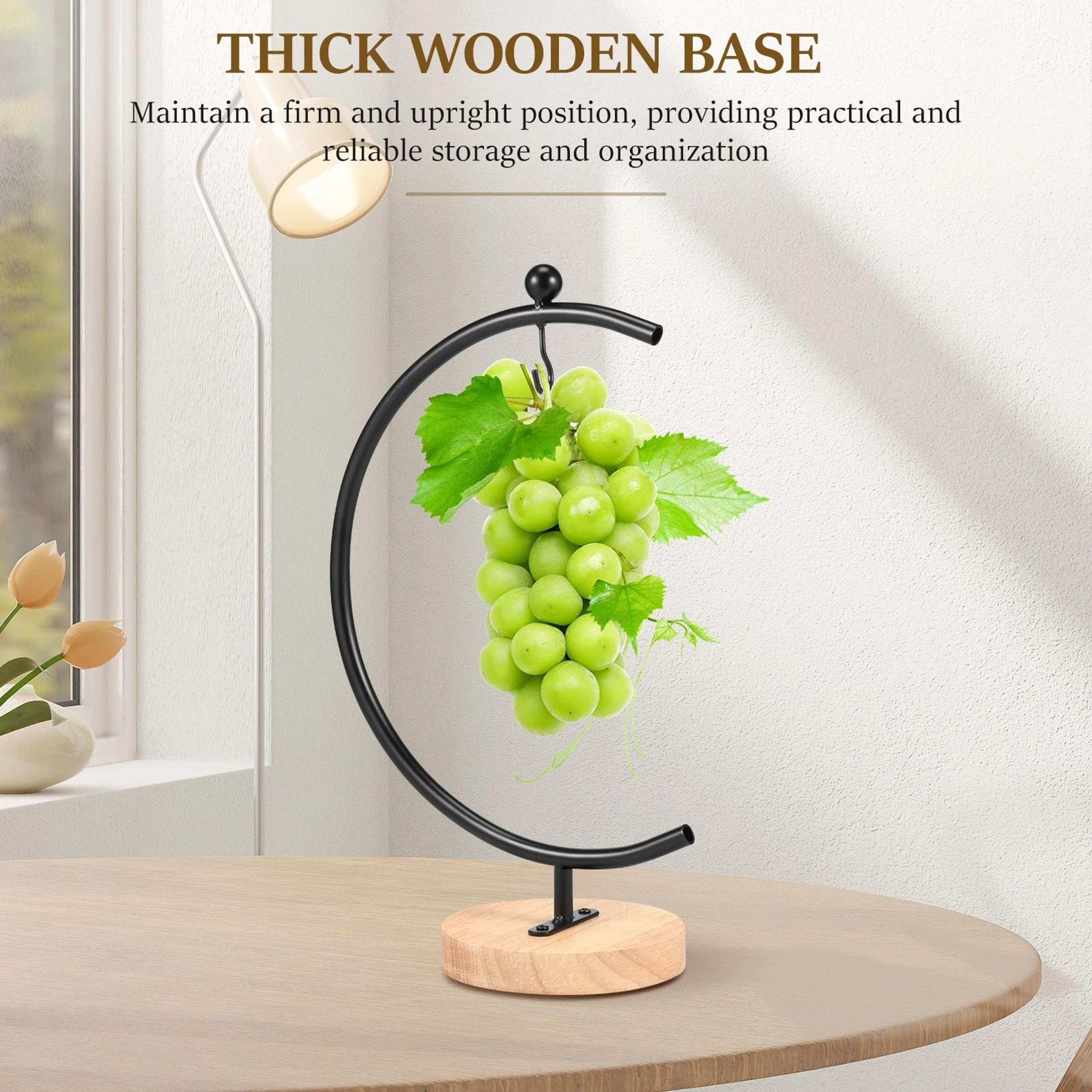 Moon Shape Banana Holder Stand For Fresh Fruit Storage And Kitchen Counter Organization 3