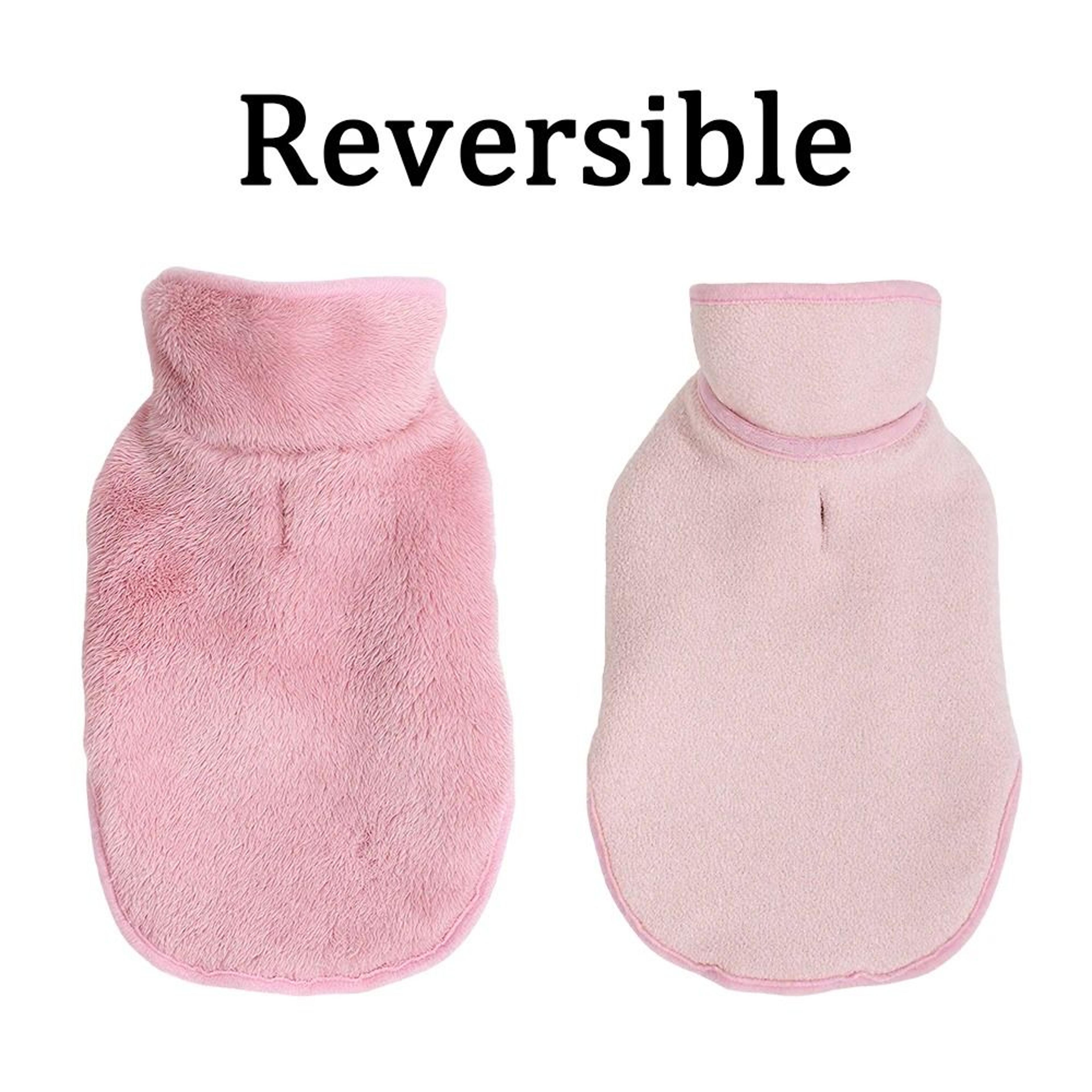 Reversible Warm Fleece Cat Jacket With Adjustable High Neck For Sphynx Cats And Small Pets 6