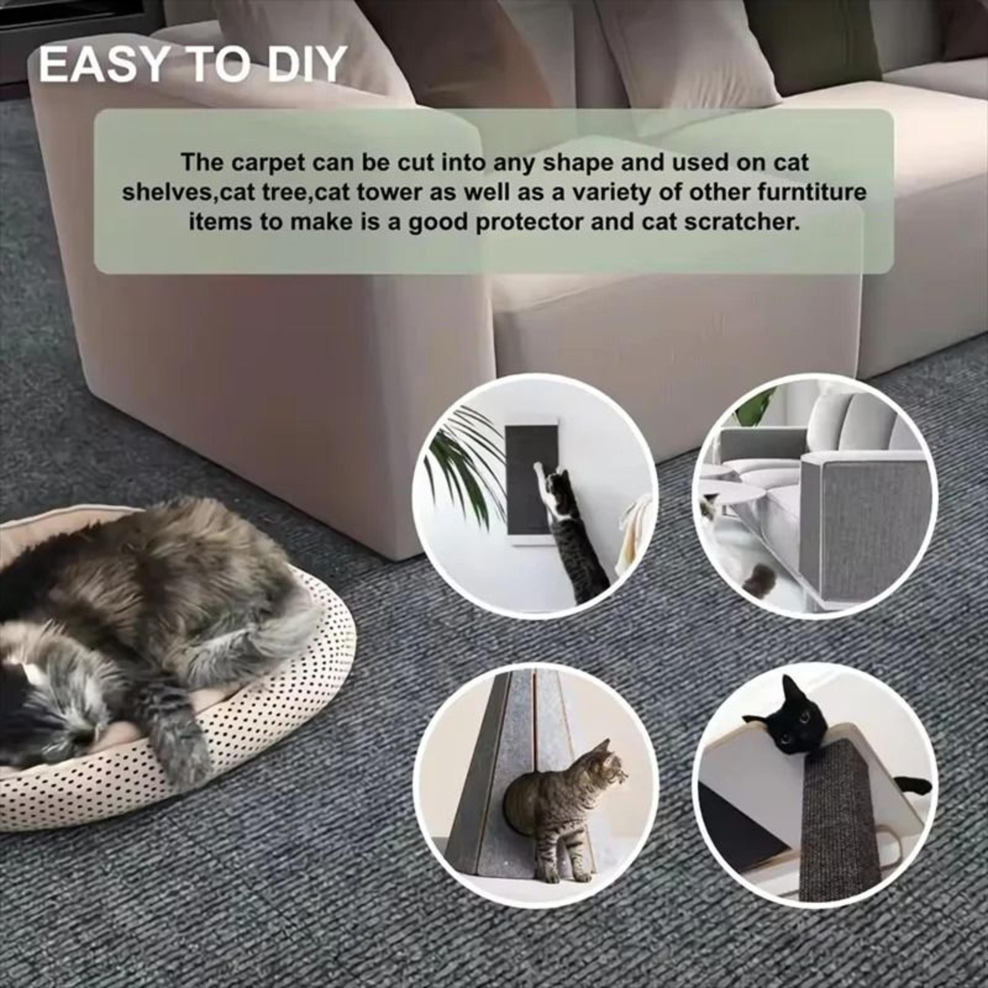 ScratchShield SelfAdhesive Cat Scratch Protector Carpet For Sofas Walls  Furniture 4