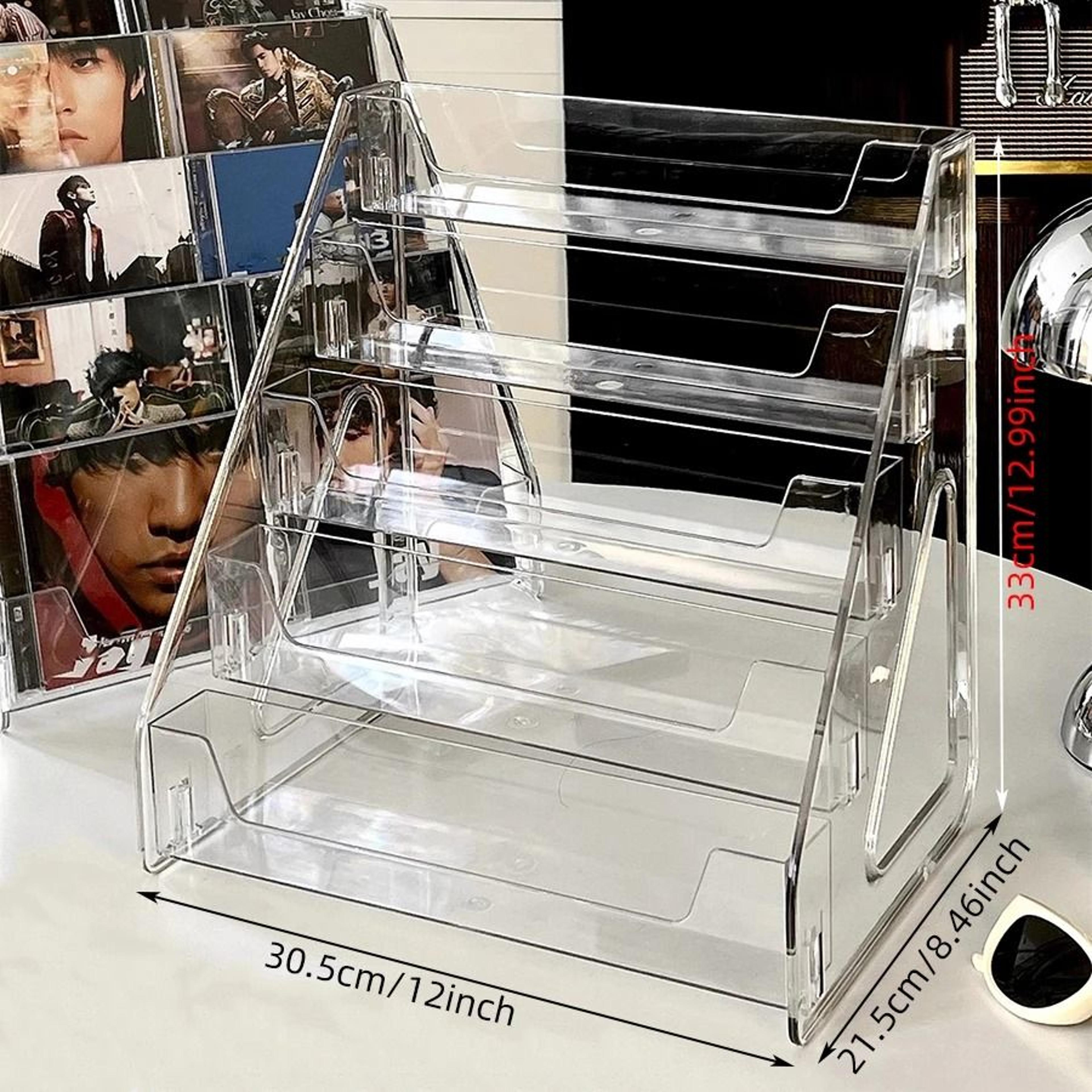 ClearView Acrylic CD  Vinyl Record Display Rack Storage Organizer 6