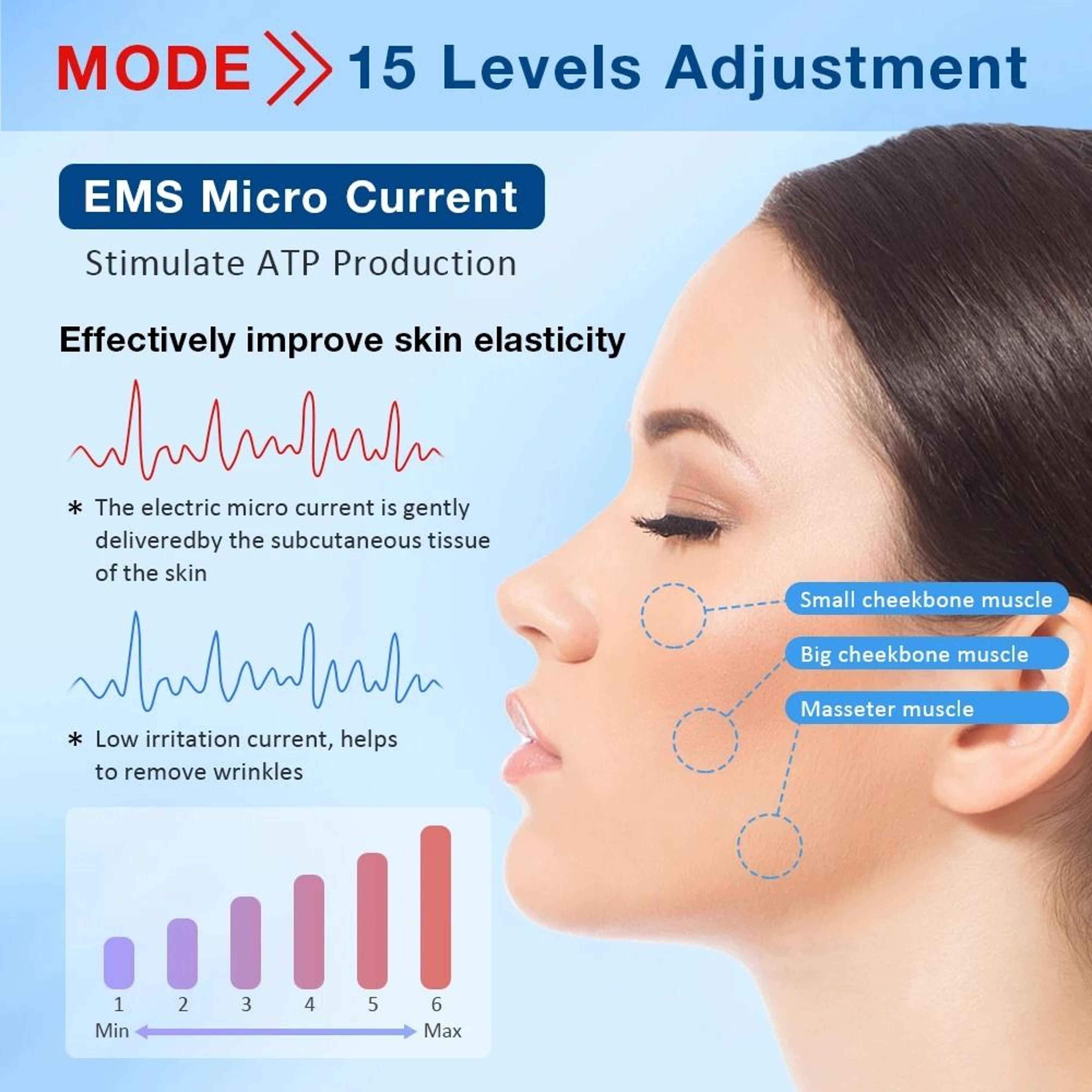 LED V Face Lifting Massager With Vibration For Jawline And Cheek Care 5