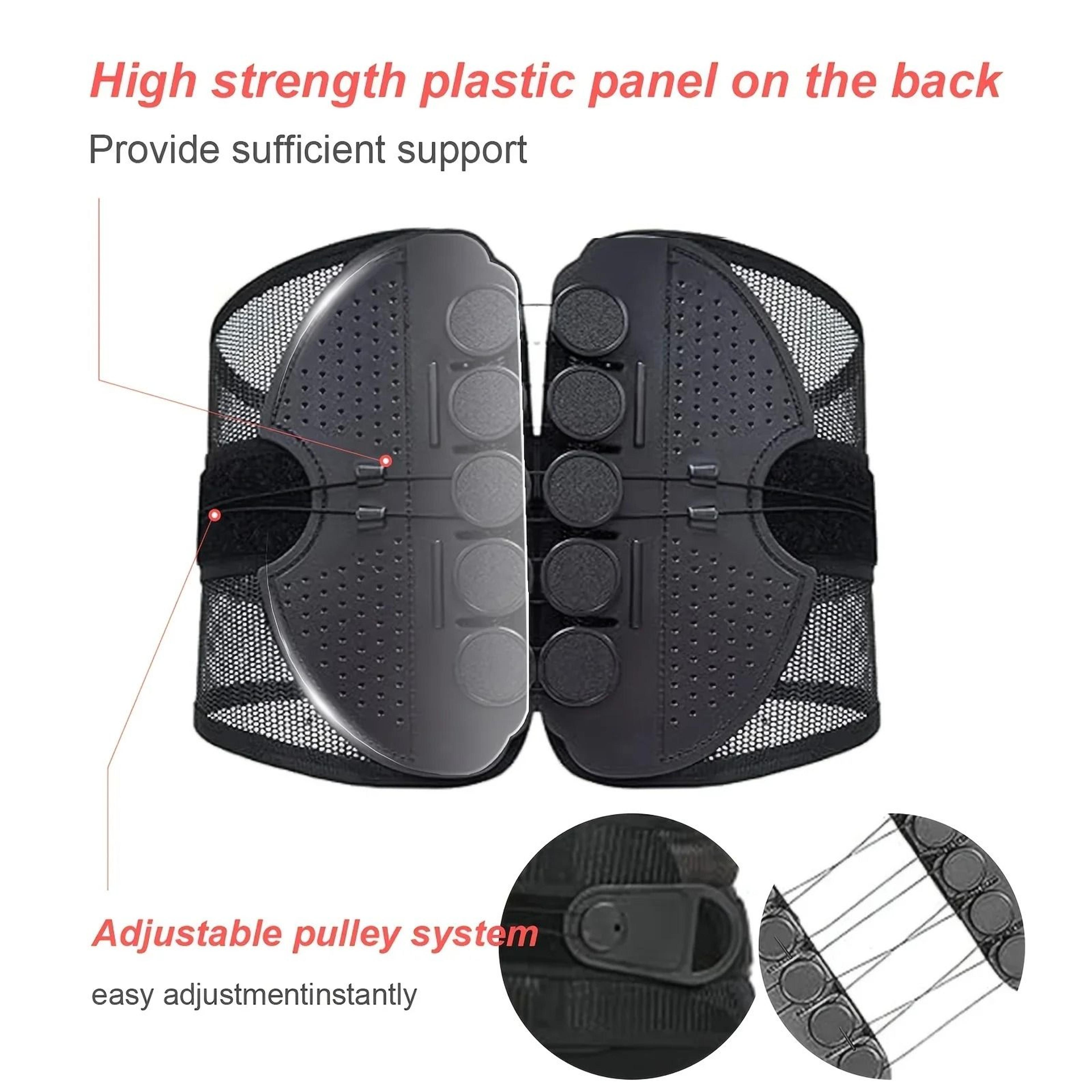 Adjustable Sports Waist Support Belt With Breathable Mesh 3