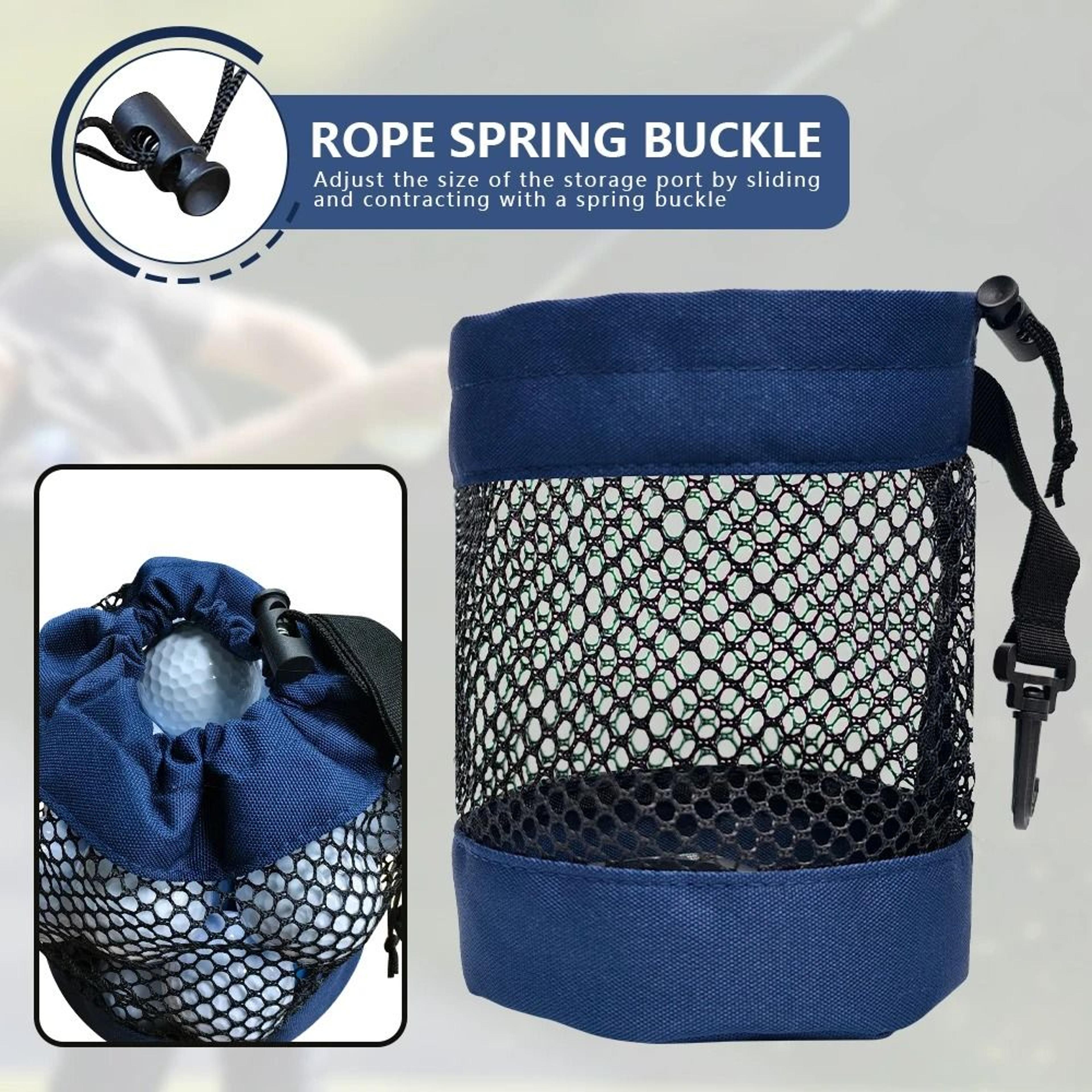 Mesh Golf Ball Pouch With Hanging Clip 5