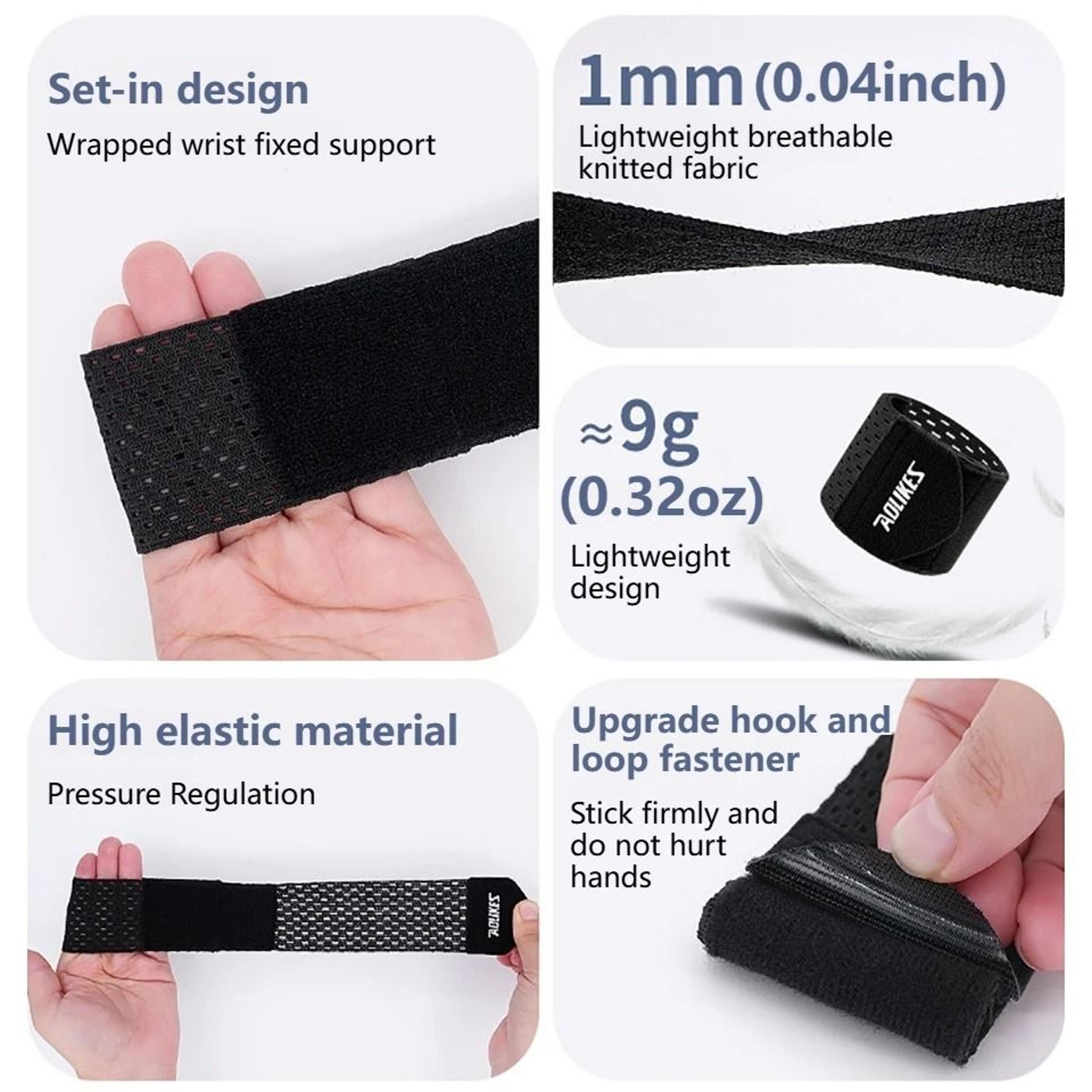 AOLIKES Breathable Compression Wrist Support Sleeve For Sports And Gym 2