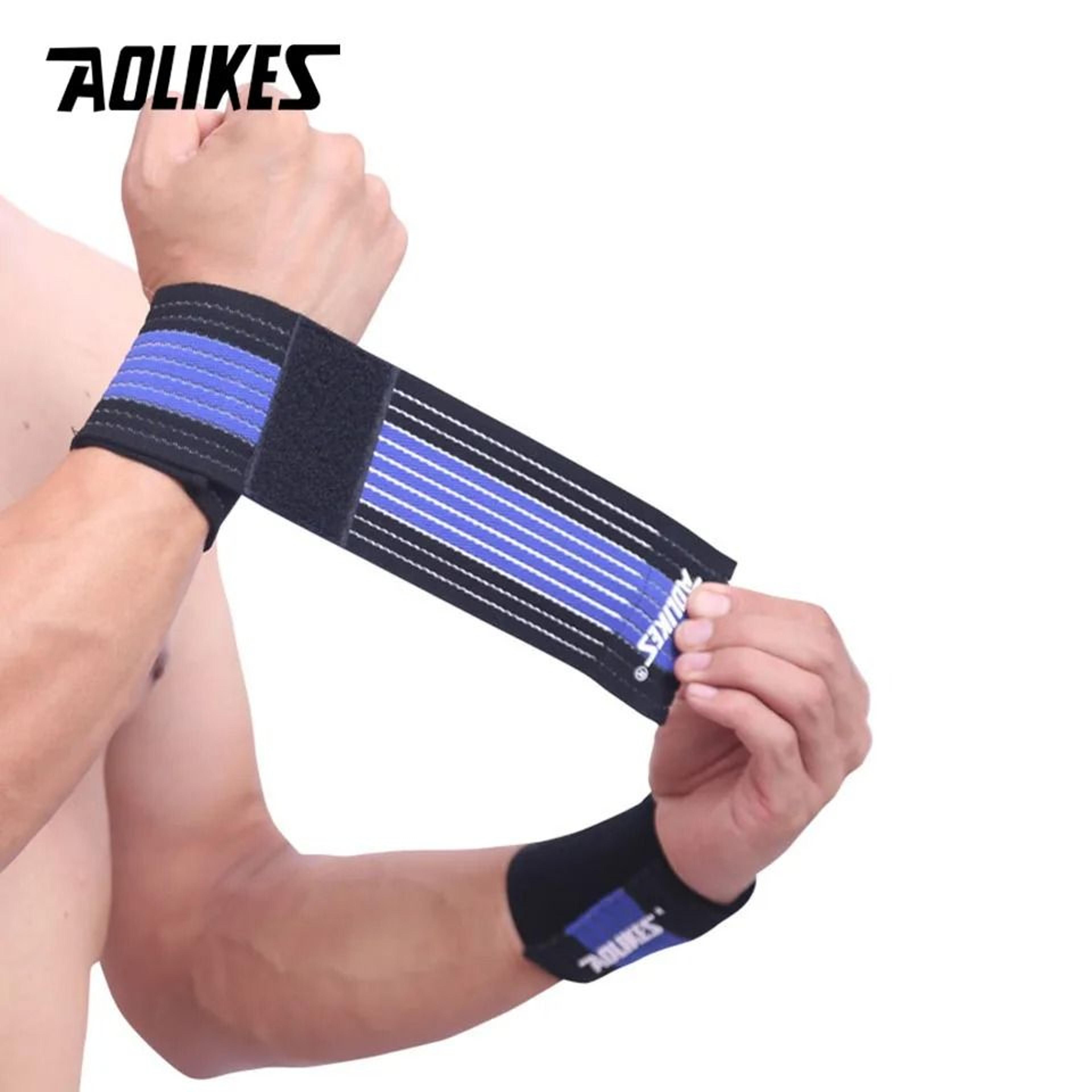 AOLIKES Cotton Elastic Wrist Support Wrap For Sports And Gym 10