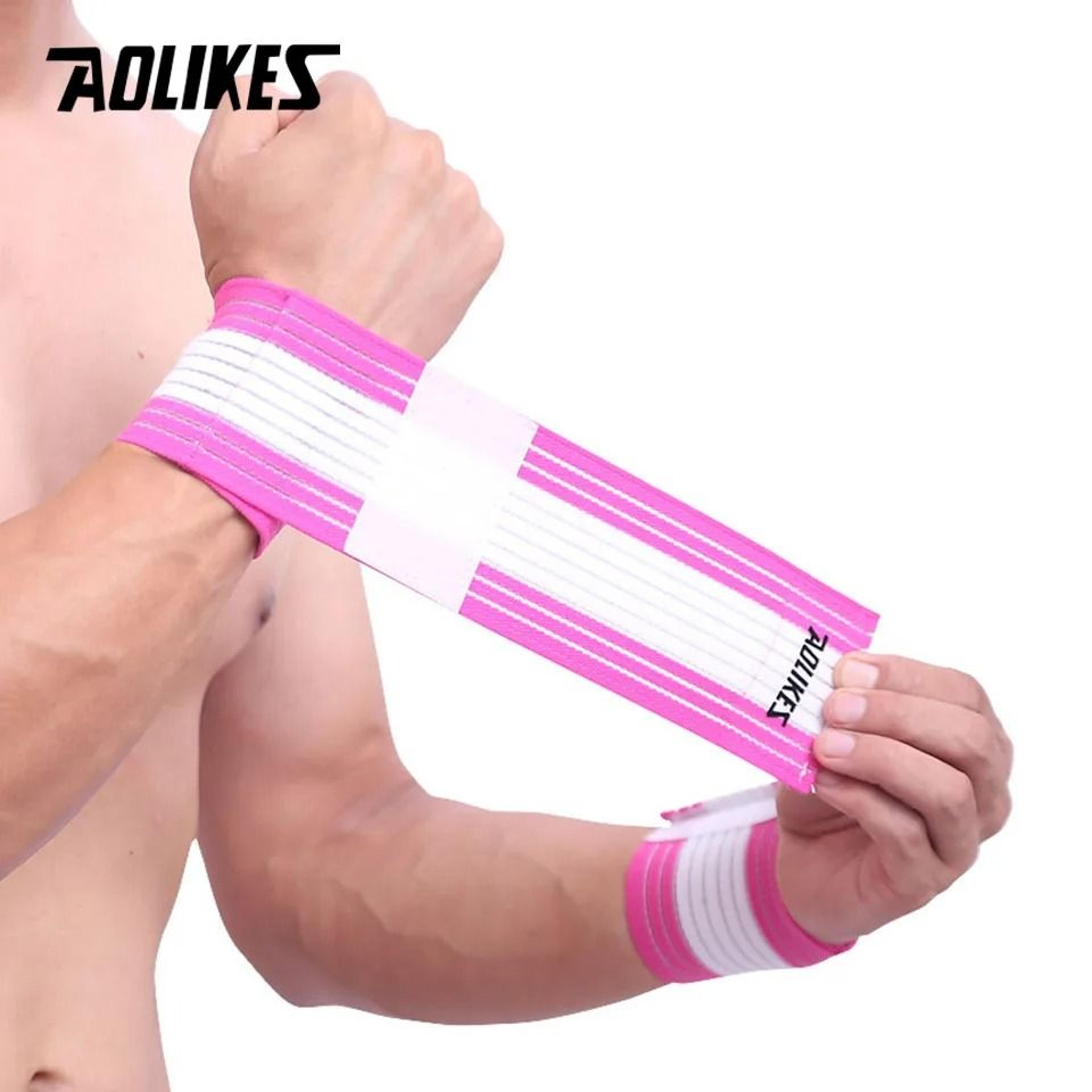 AOLIKES Cotton Elastic Wrist Support Wrap For Sports And Gym 12