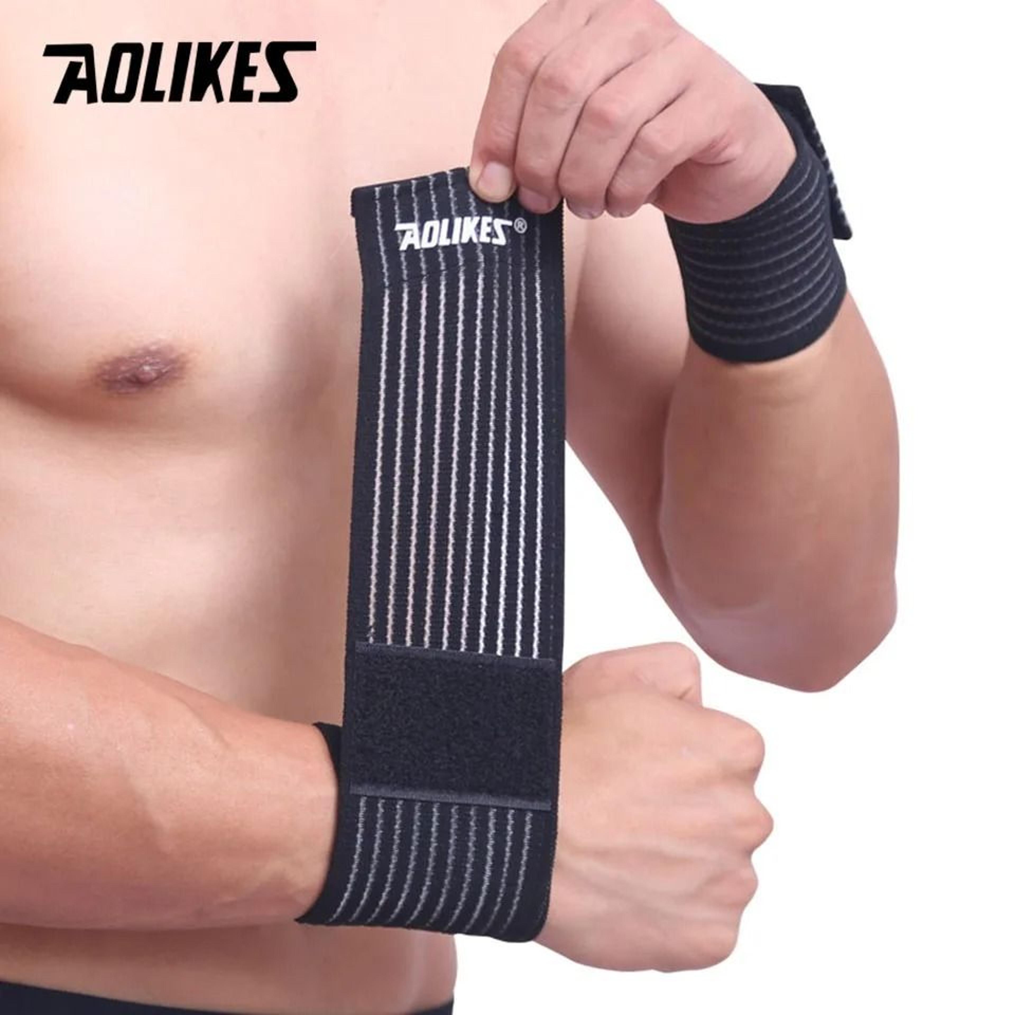 AOLIKES Cotton Elastic Wrist Support Wrap For Sports And Gym 1