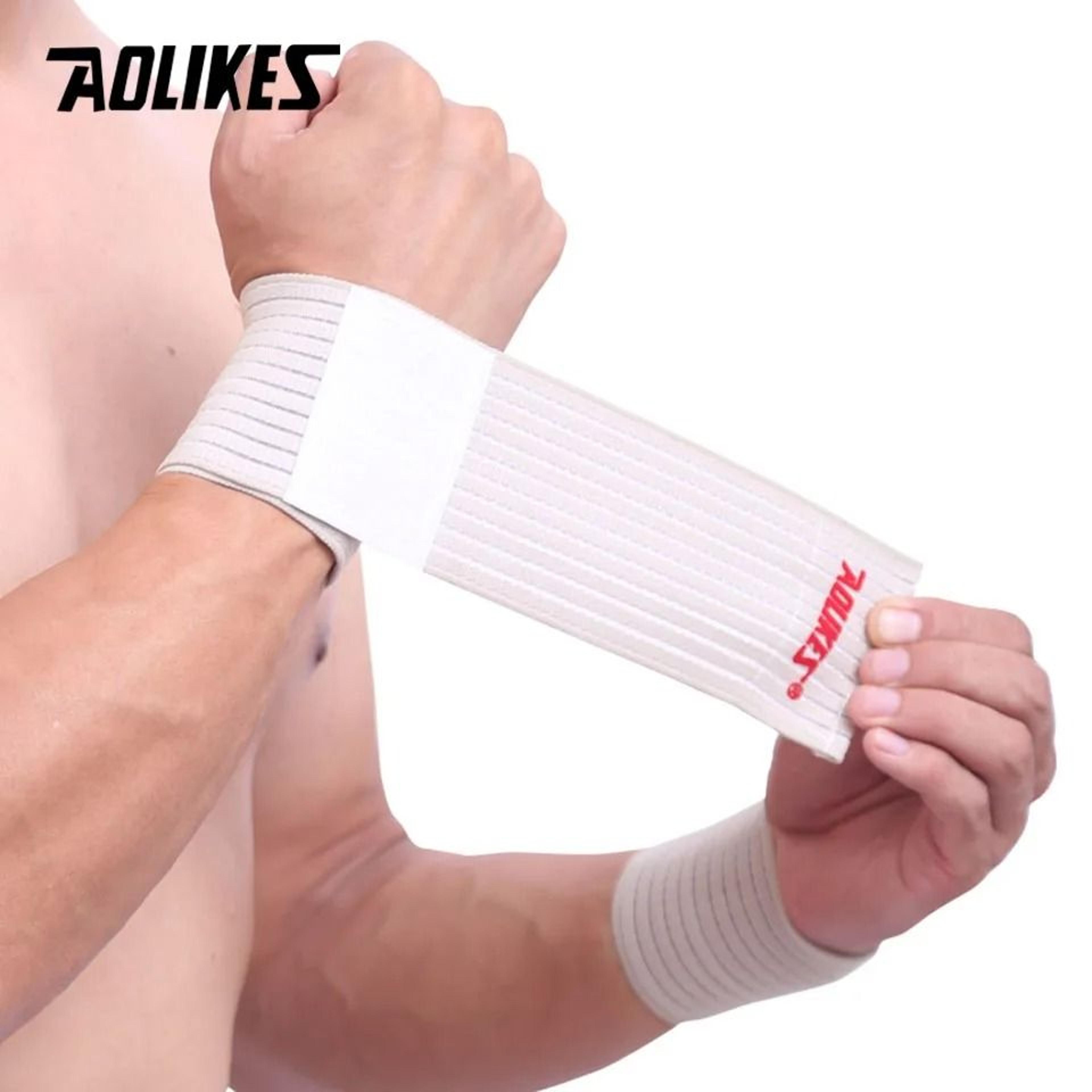 AOLIKES Cotton Elastic Wrist Support Wrap For Sports And Gym 8