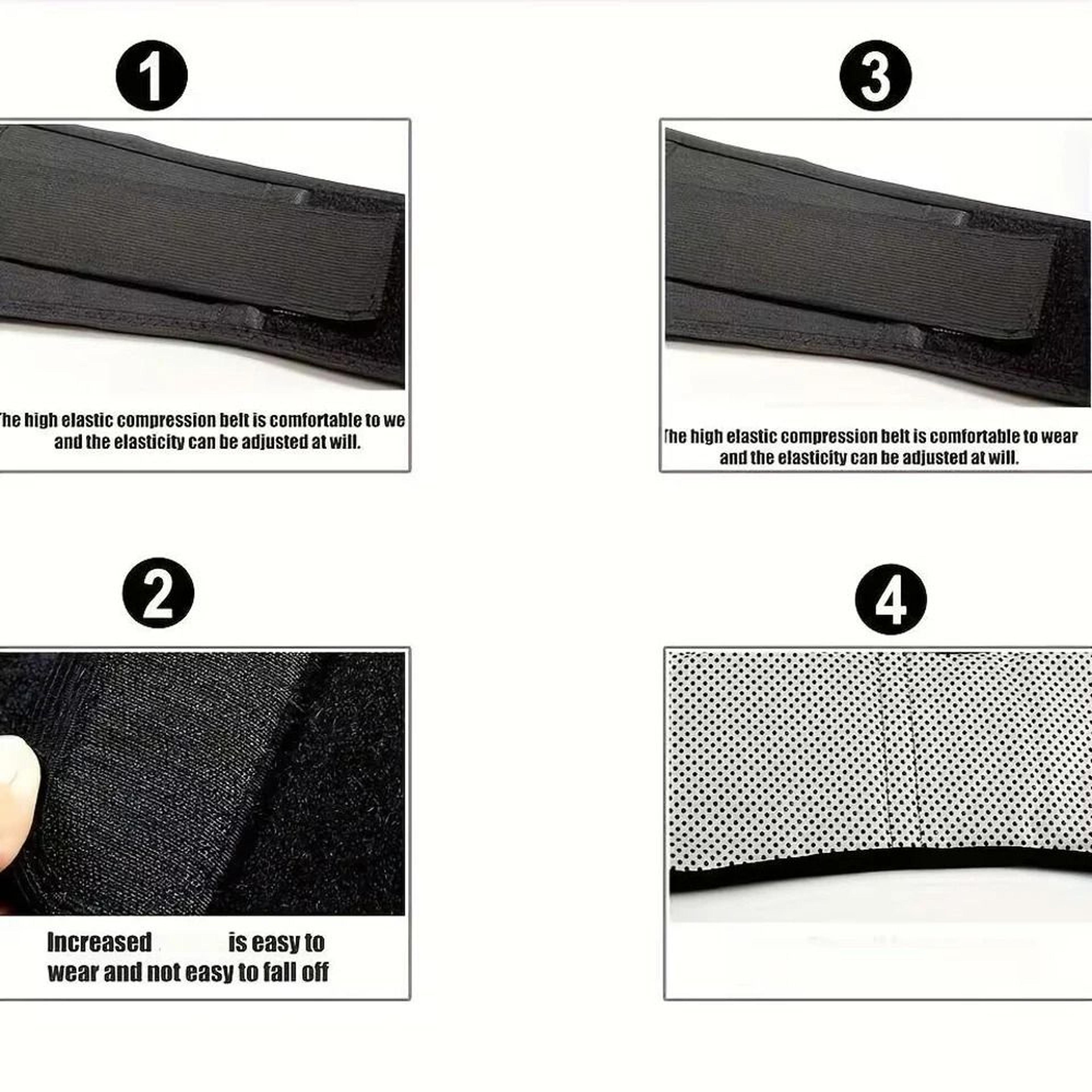 Adjustable Heated Lumbar Support Belt For Lower Back Comfort 2