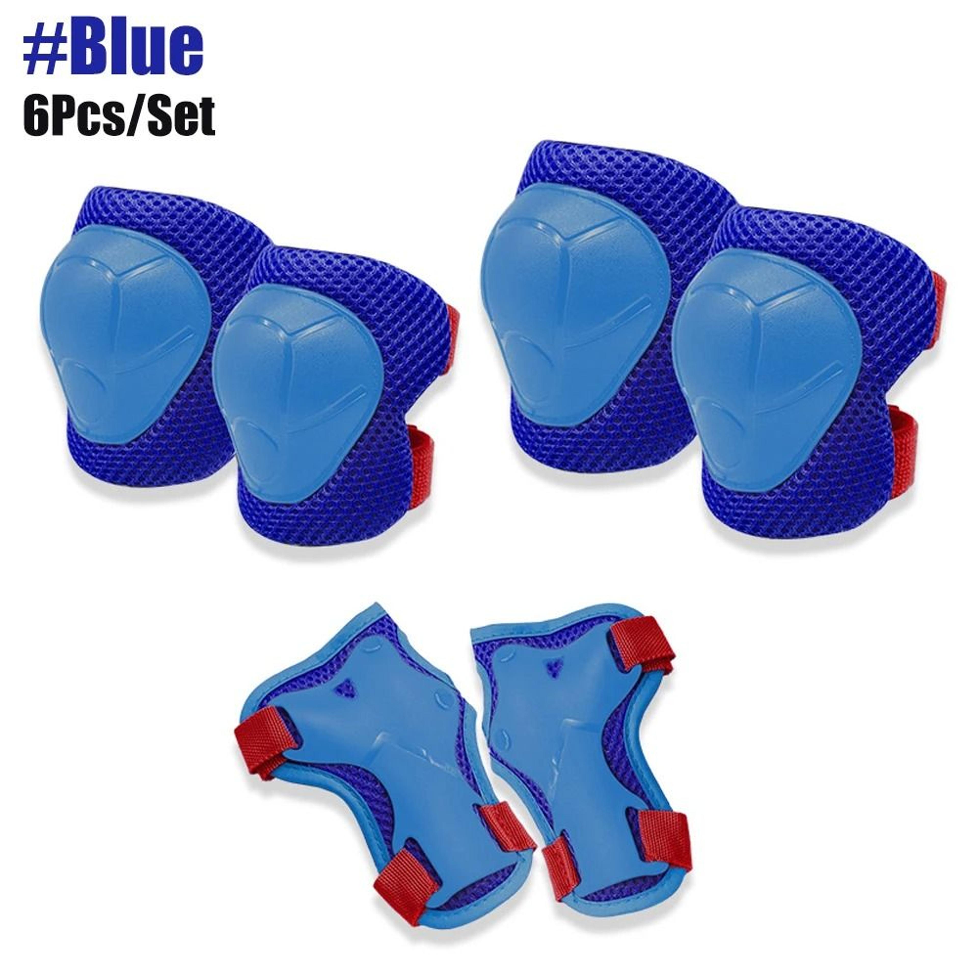 6 Piece Kids Knee Elbow And Wrist Protective Gear Set 9