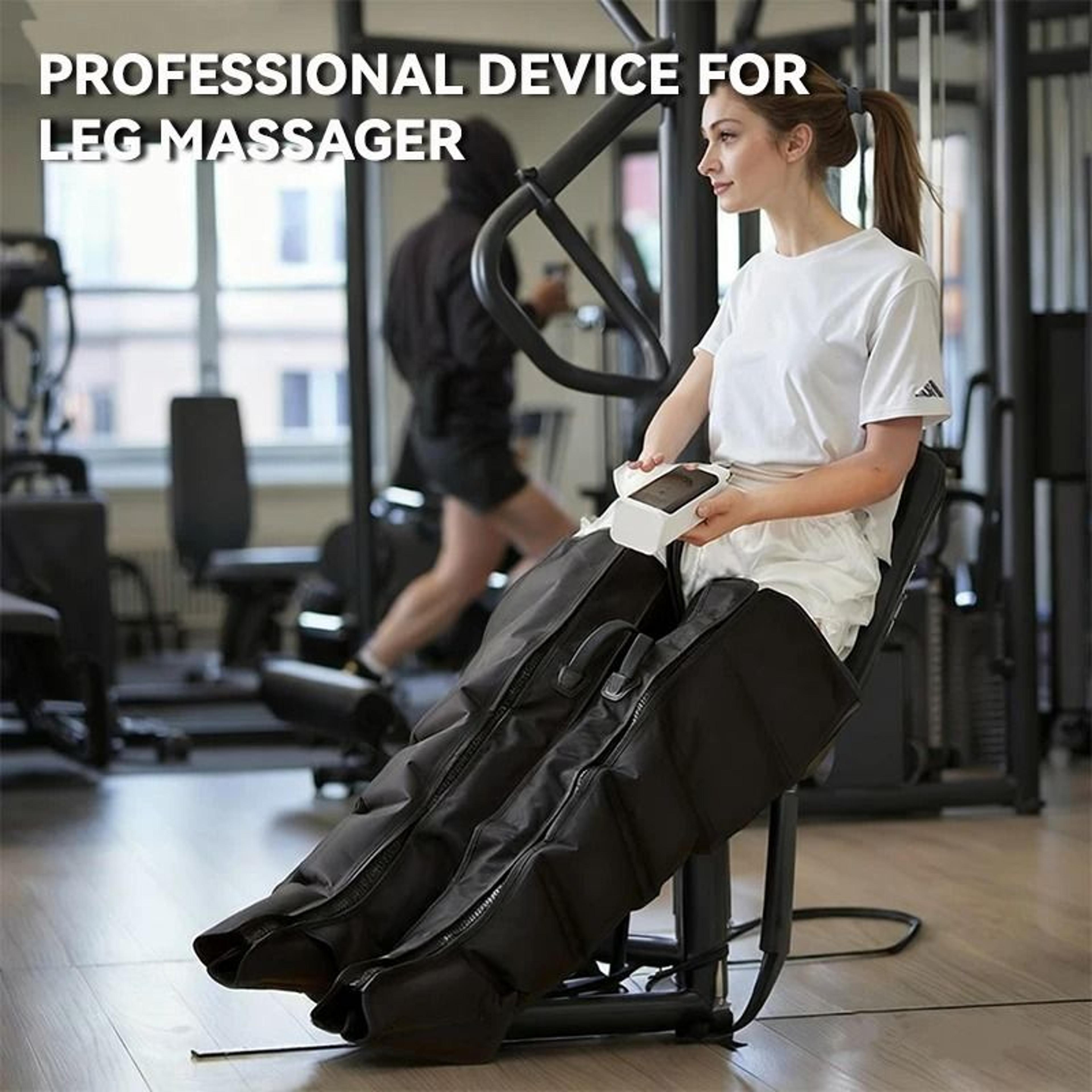 Air Compression Leg Massager With Adjustable Pressure And Portable Controller 5