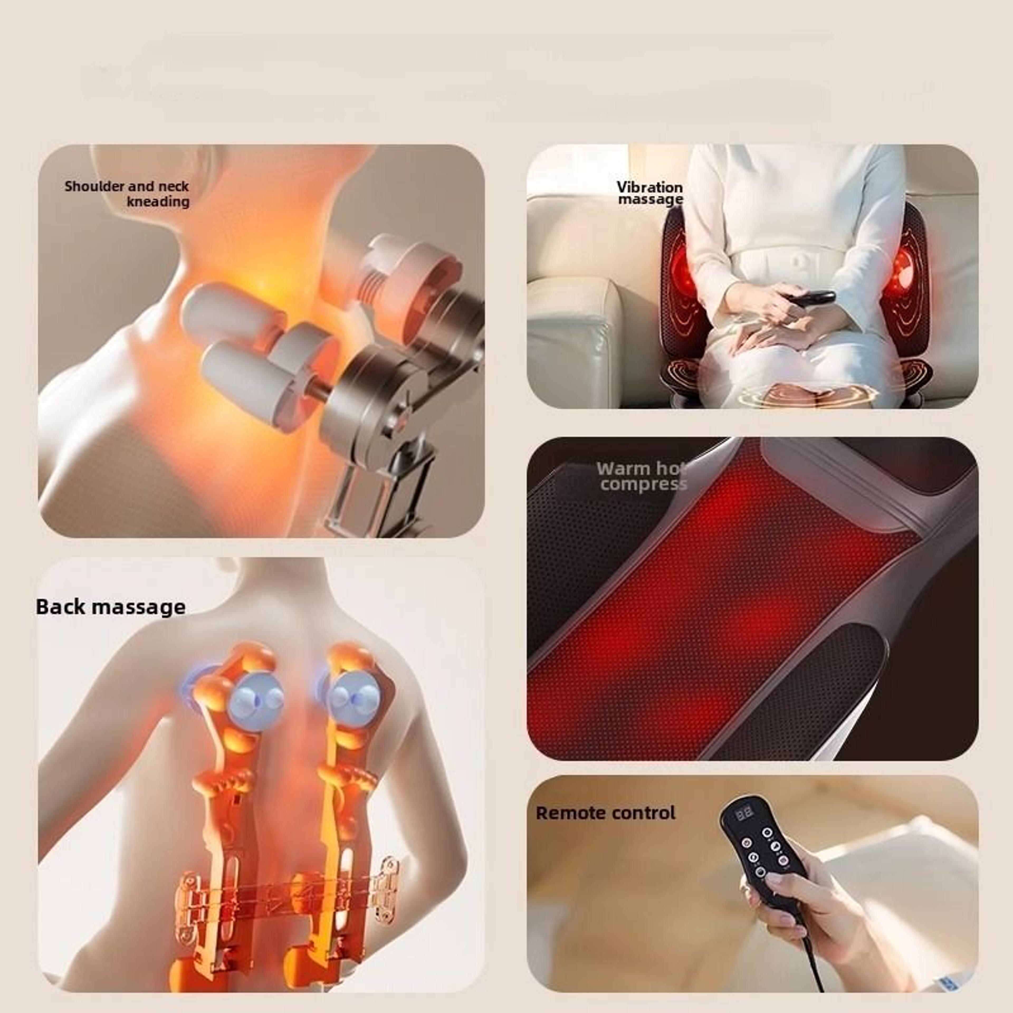 Full Body Massage Seat Cushion With Heat Vibration And Kneading 2