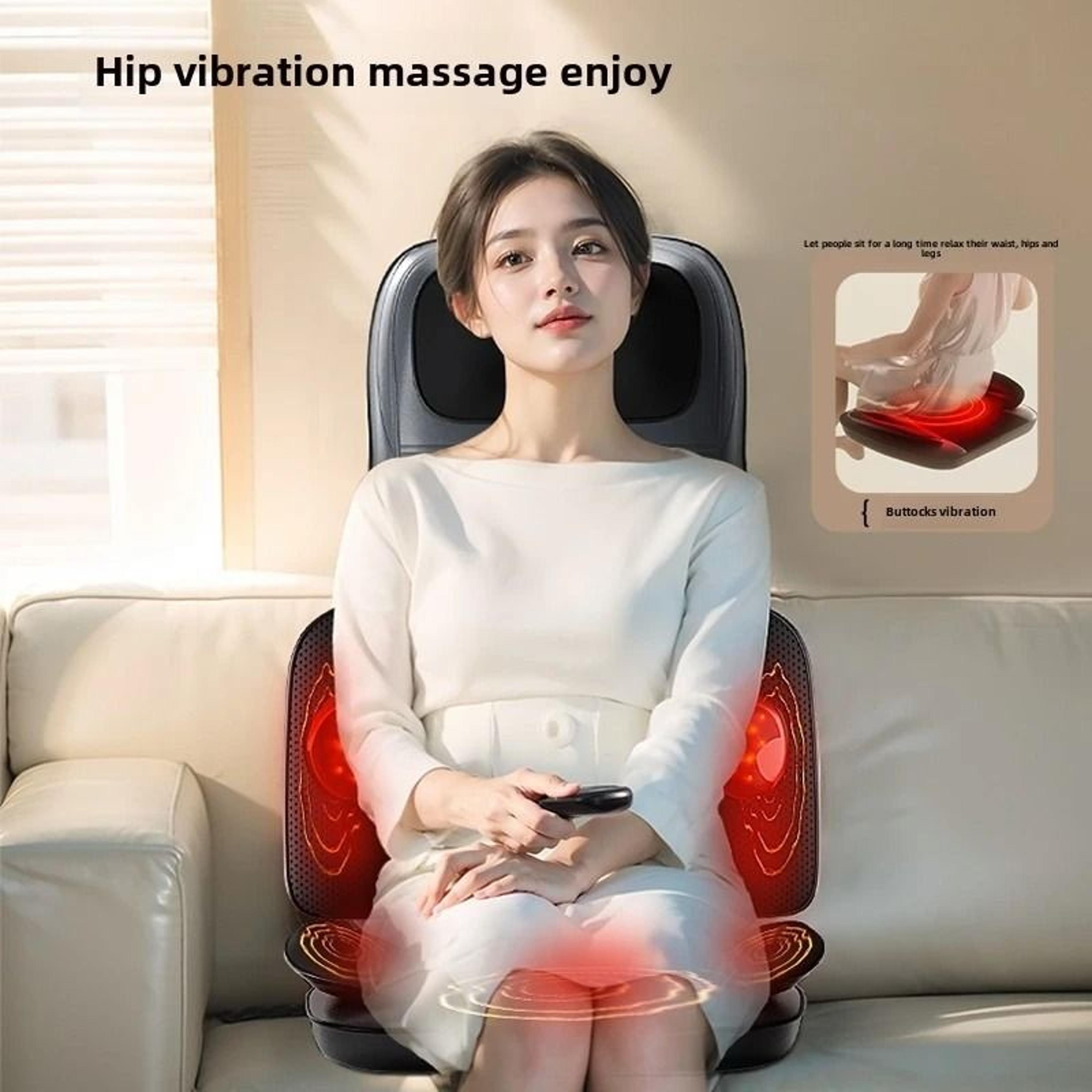 Full Body Massage Seat Cushion With Heat Vibration And Kneading 5