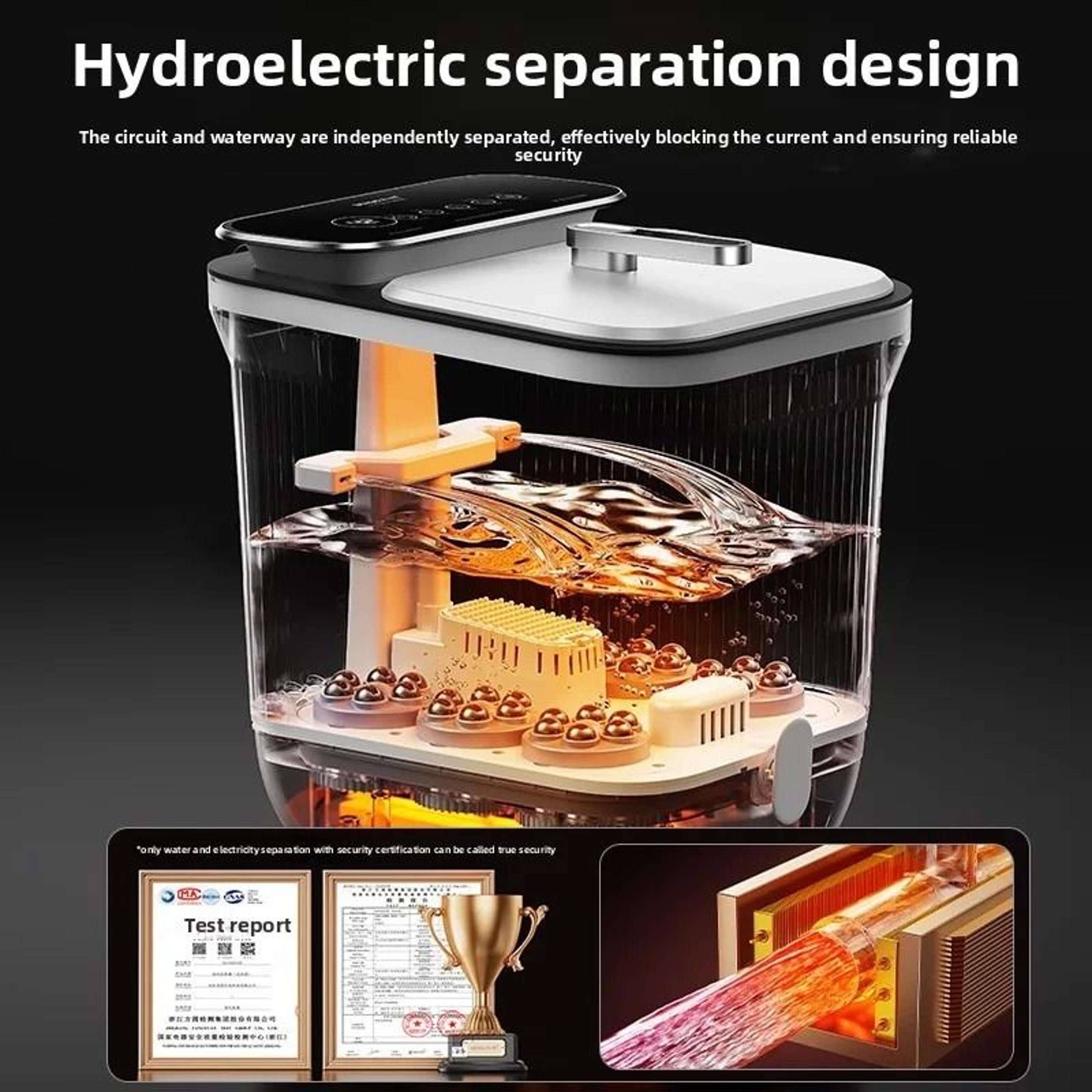 Electric Heated Foot Spa Bath Massager With Remote Control 2