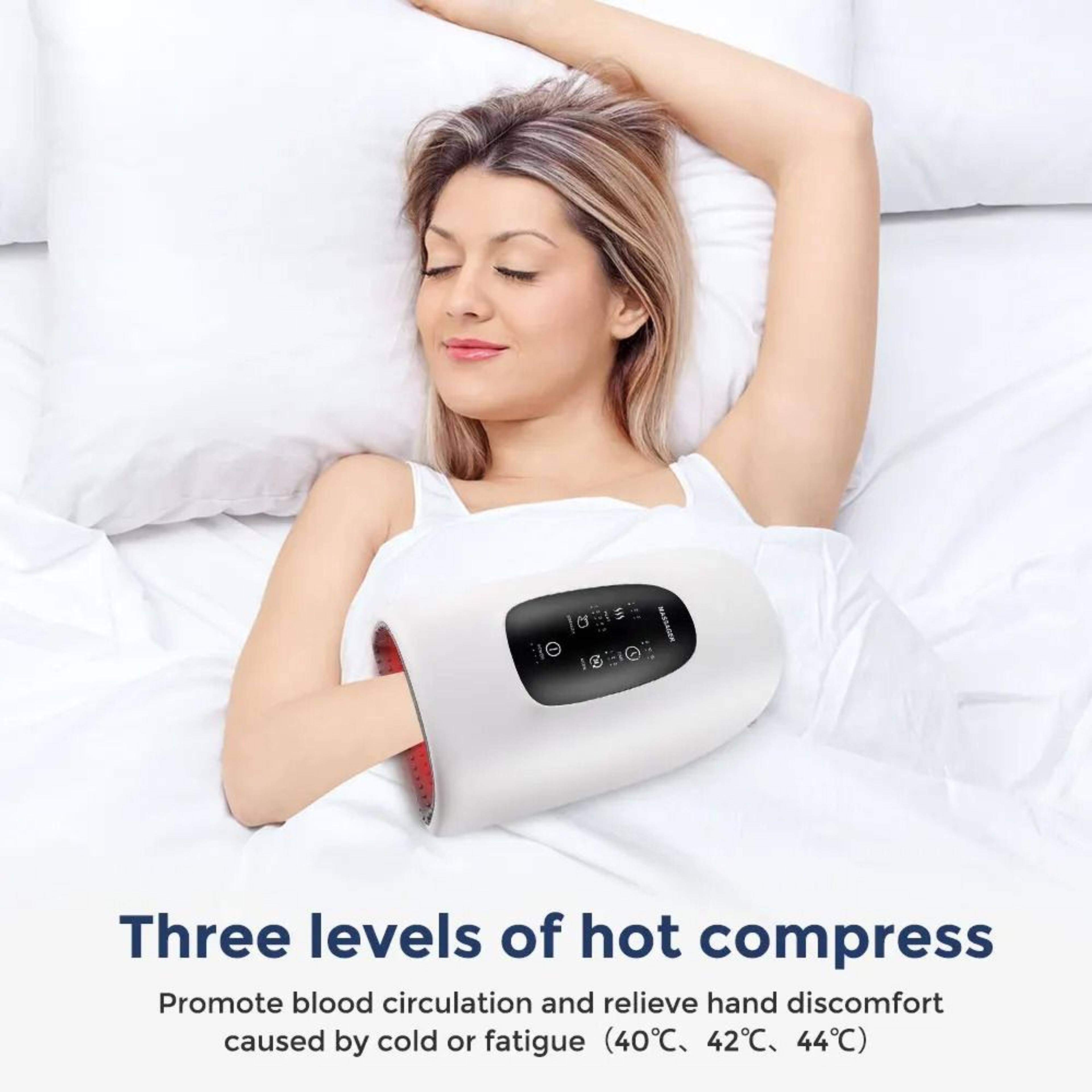 Cordless Air Compression Hand Massager With Heat 3