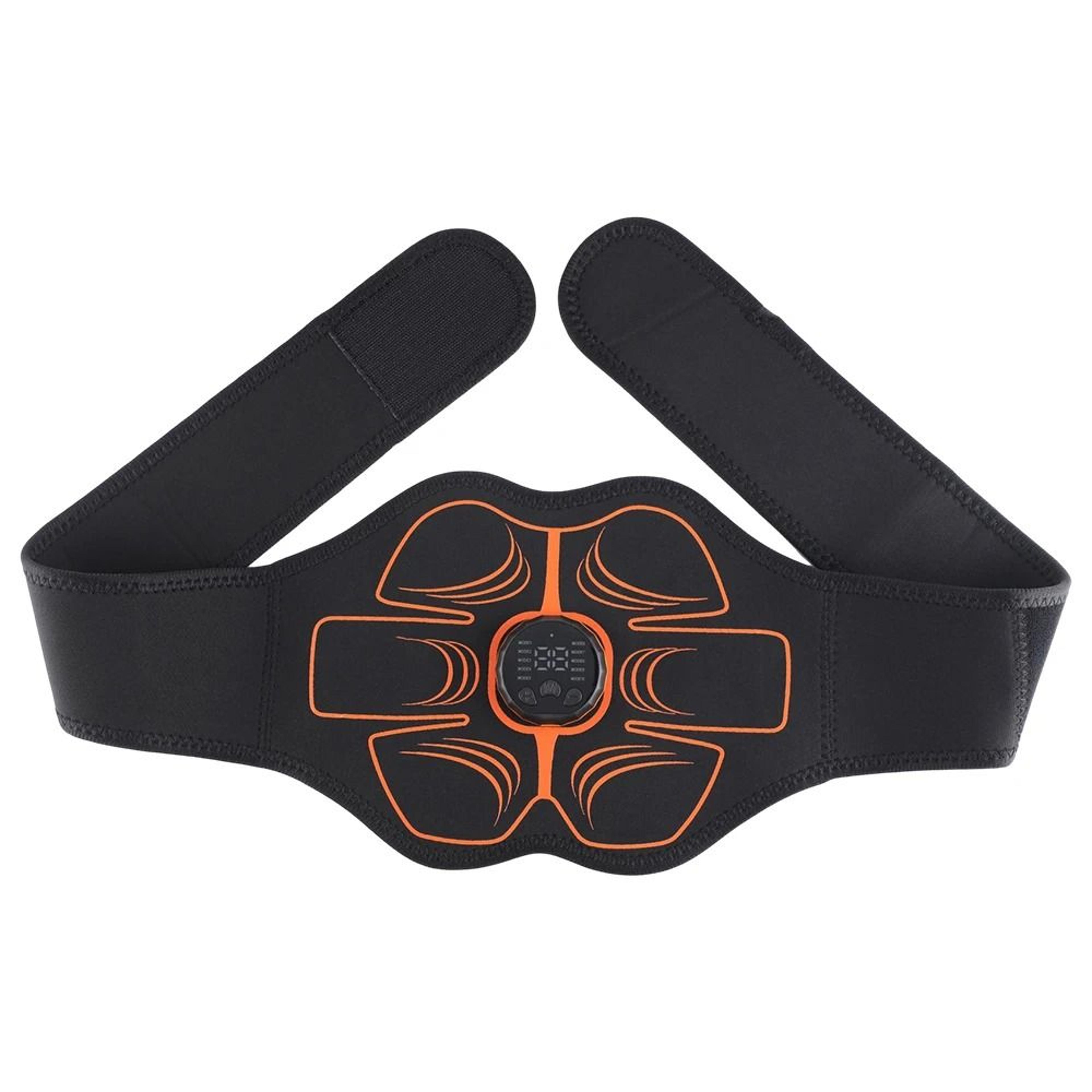 EMS Abdominal Muscle Stimulator Belt With 10 Electrodes 10 Modes 30 Intensity Levels Rechargeable A 6