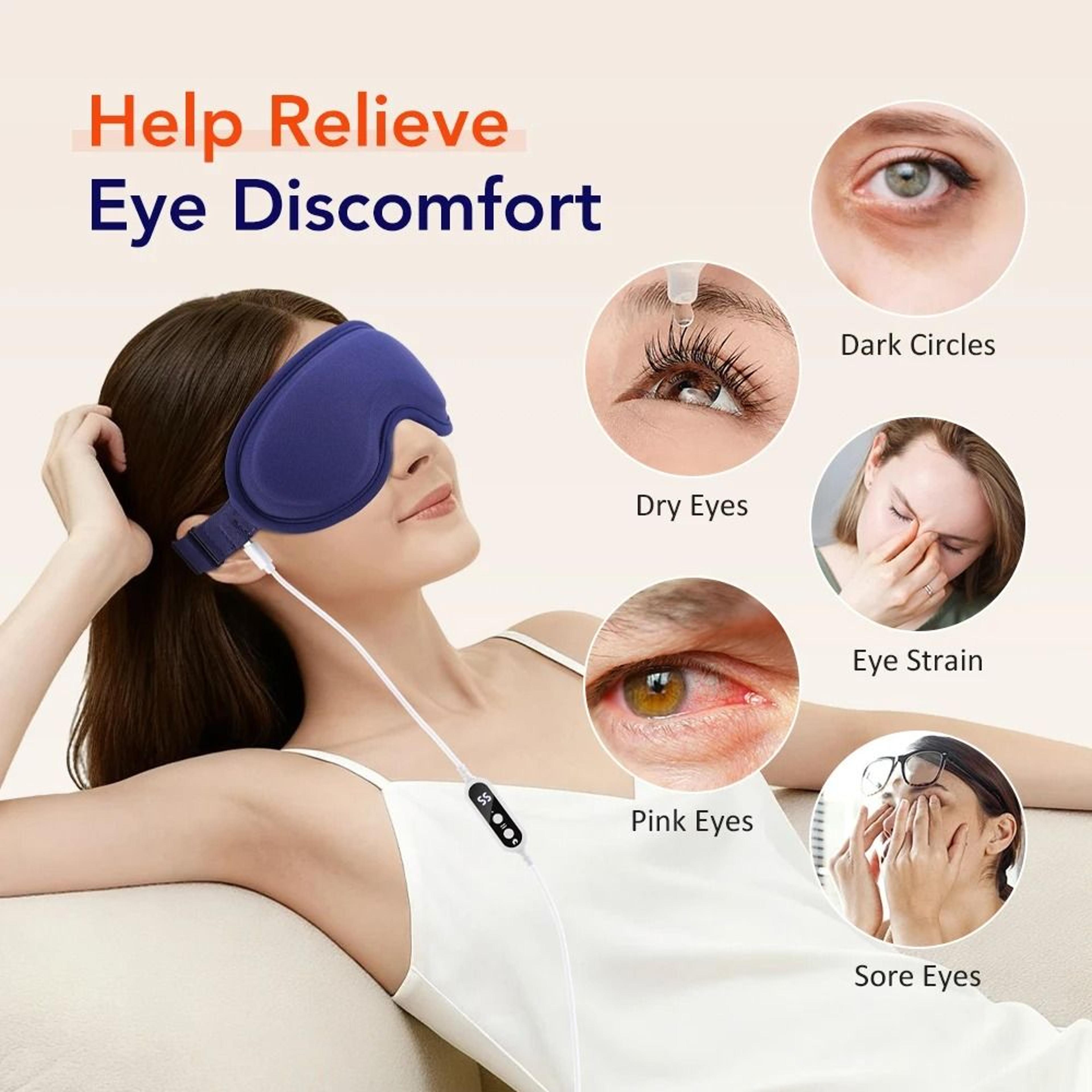 USB Heated Vibrating Eye Mask For Relaxation And Travel 4