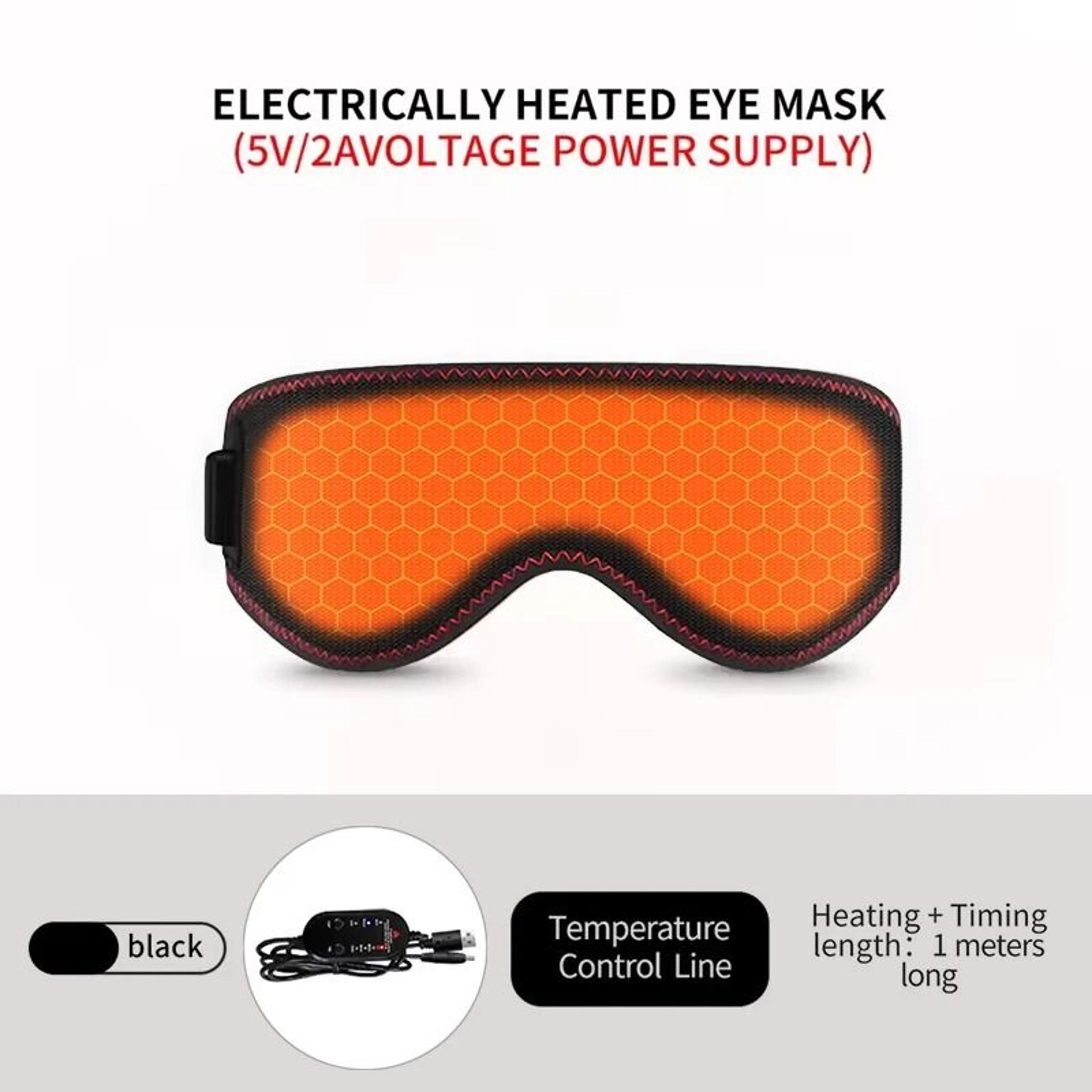 Rechargeable Heated Eye Mask With 3 Temperature Levels For Relaxation  Sleep 7
