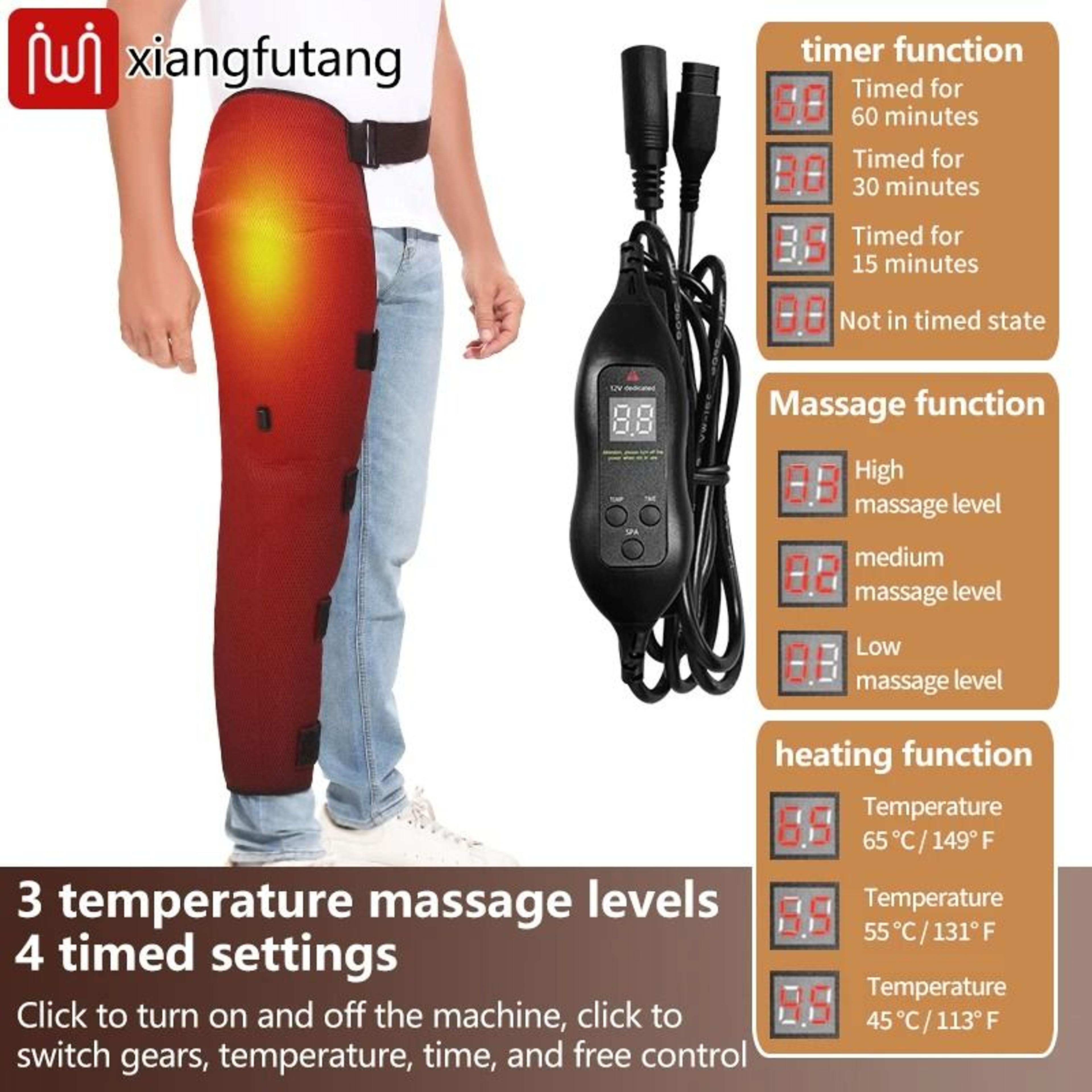 Electric Full Leg Heating Pad With Vibration For Hip Thigh Knee And Calf Comfort 2
